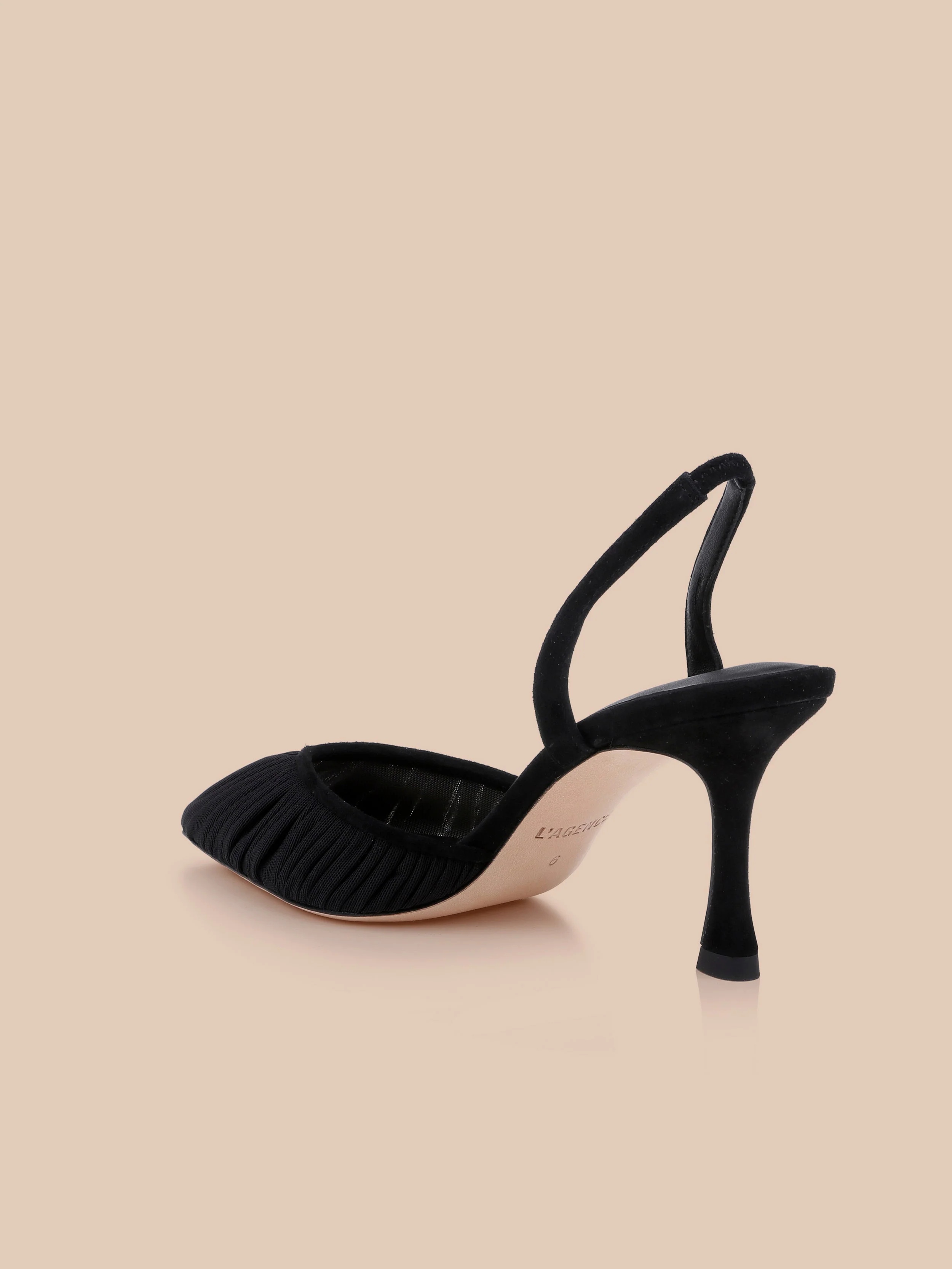 L'AGENCE - Bowery Mesh Slingback Pump - Image 5