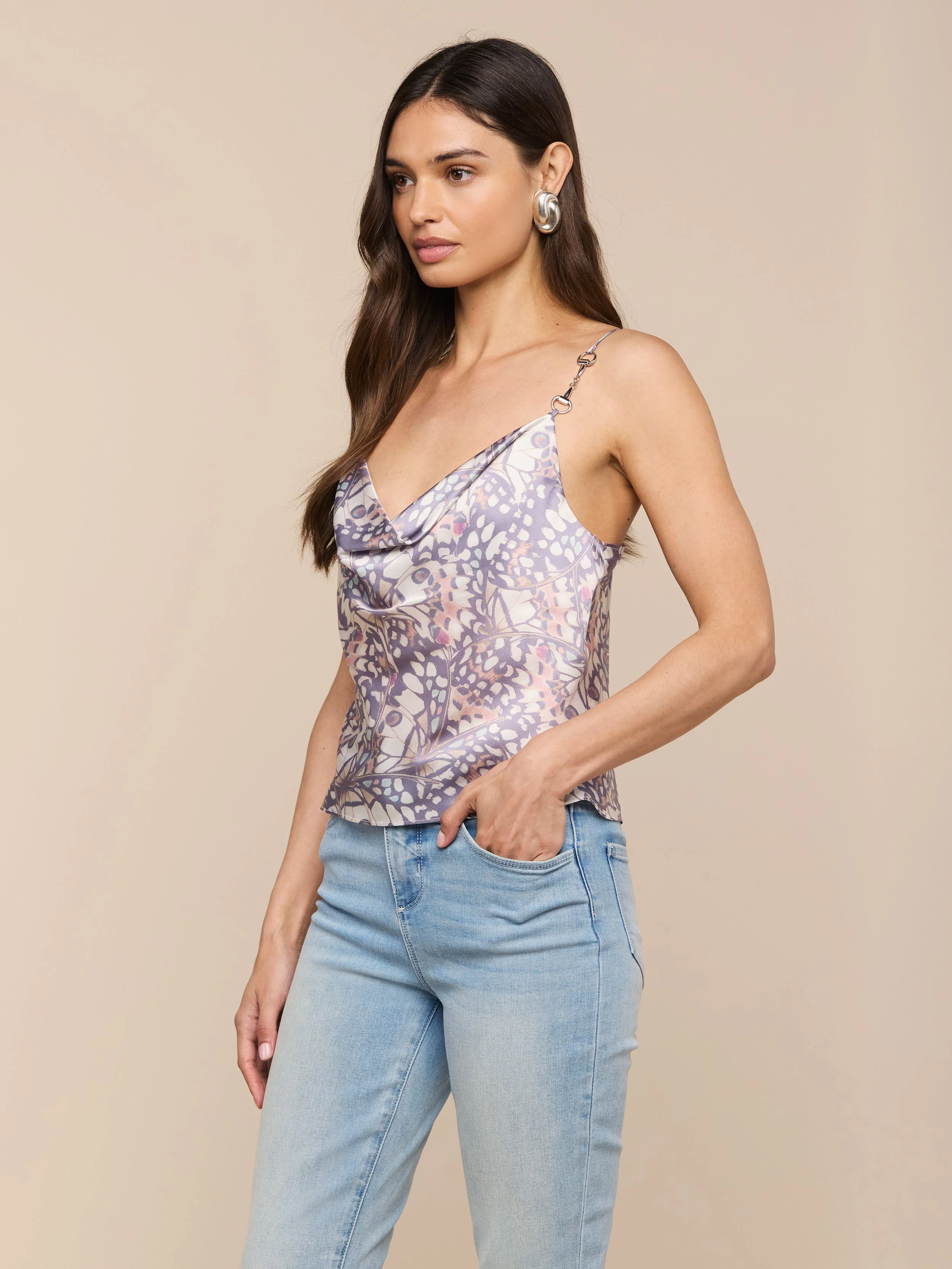 L'AGENCE - Calista Satin Camisole - Image 2