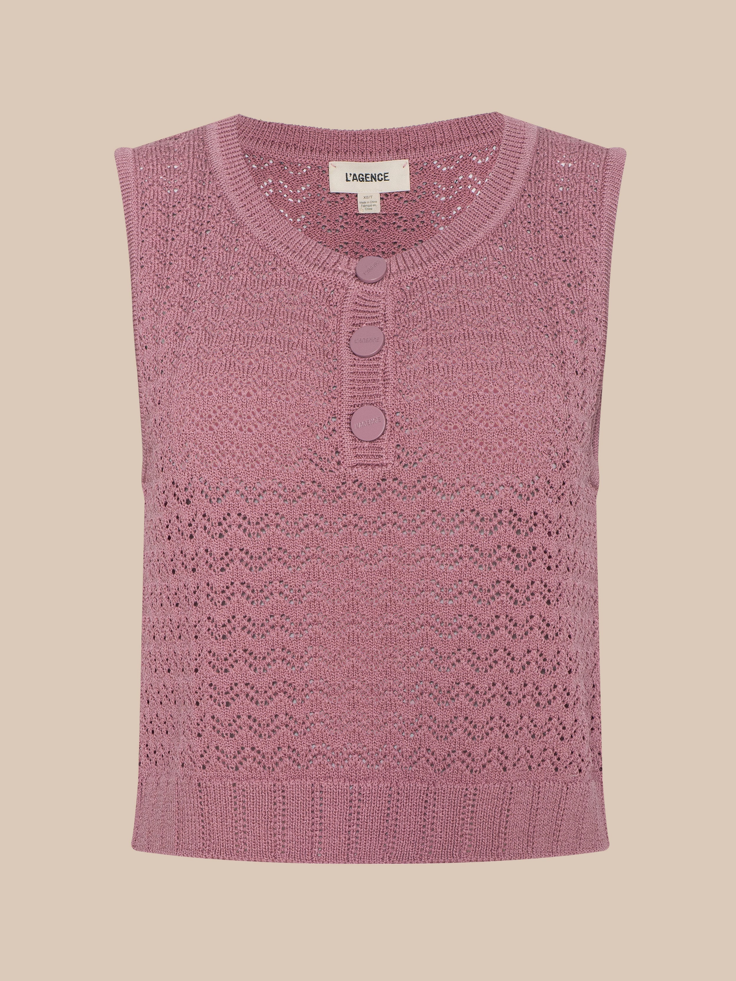 L'AGENCE - Carven Pointelle Knit Tank - Image 6
