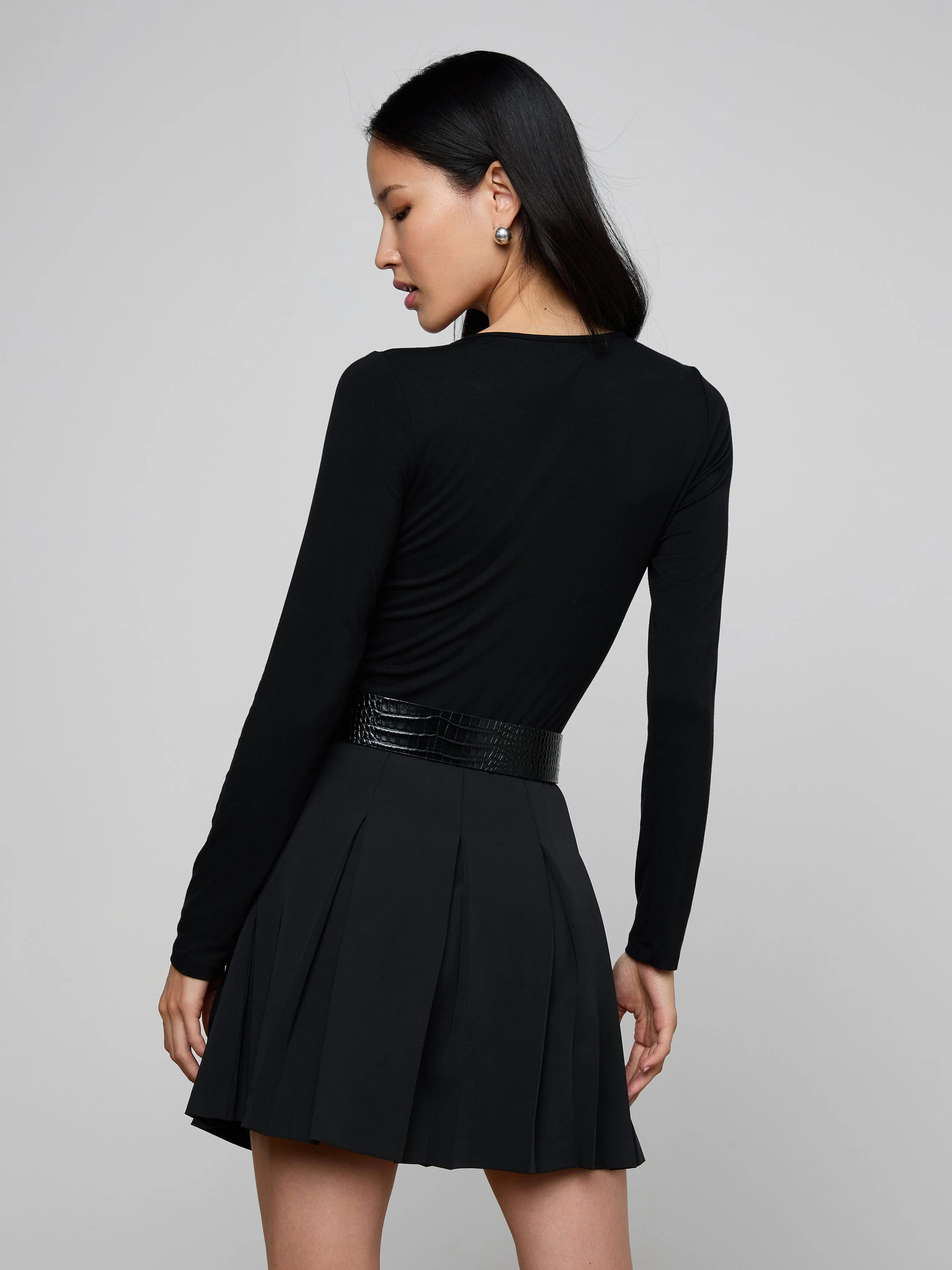 L'AGENCE - Cassandra Ruched Bodysuit - Image 4