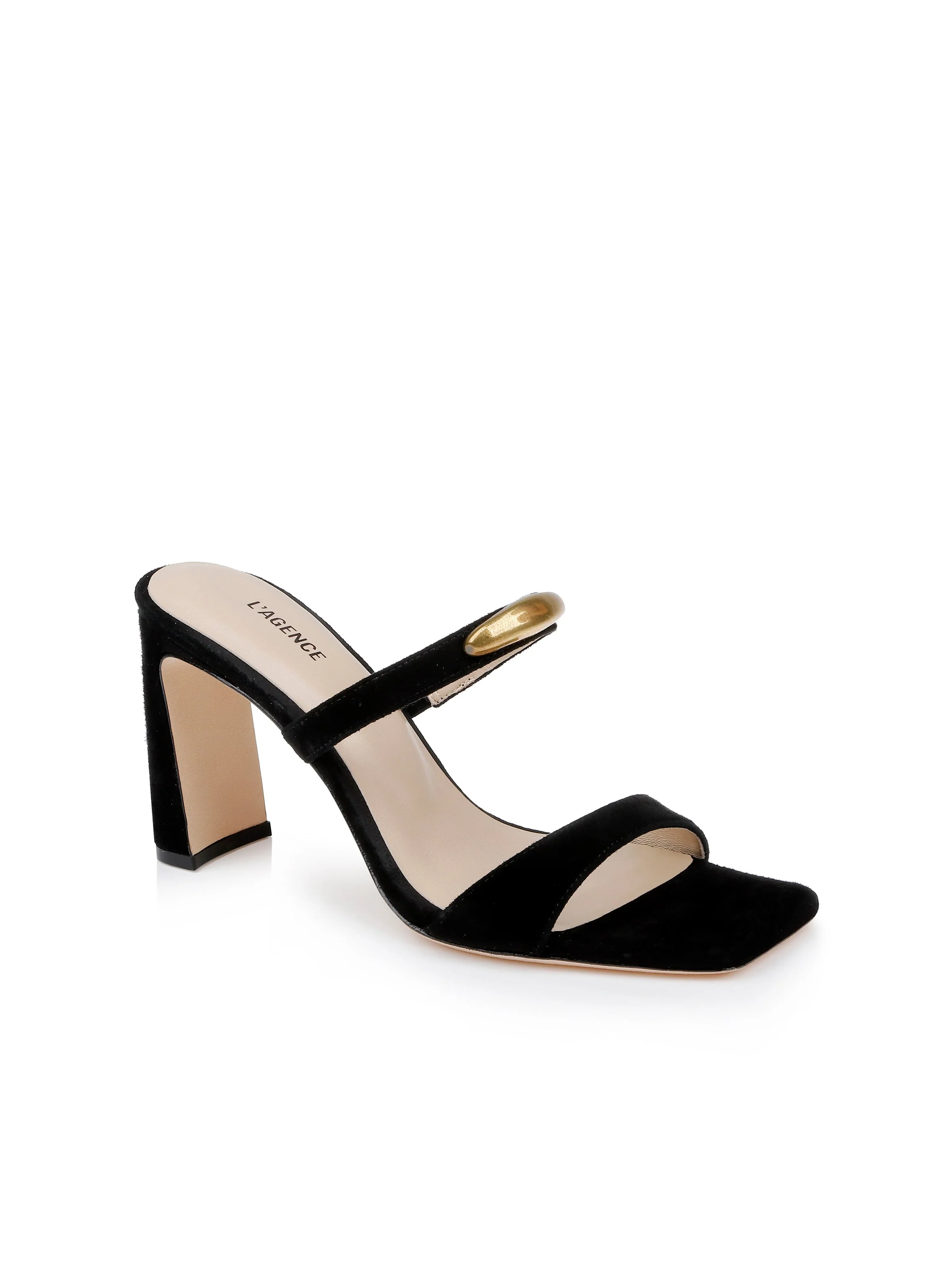 L'AGENCE - Catriona Suede Sandal - Image 2