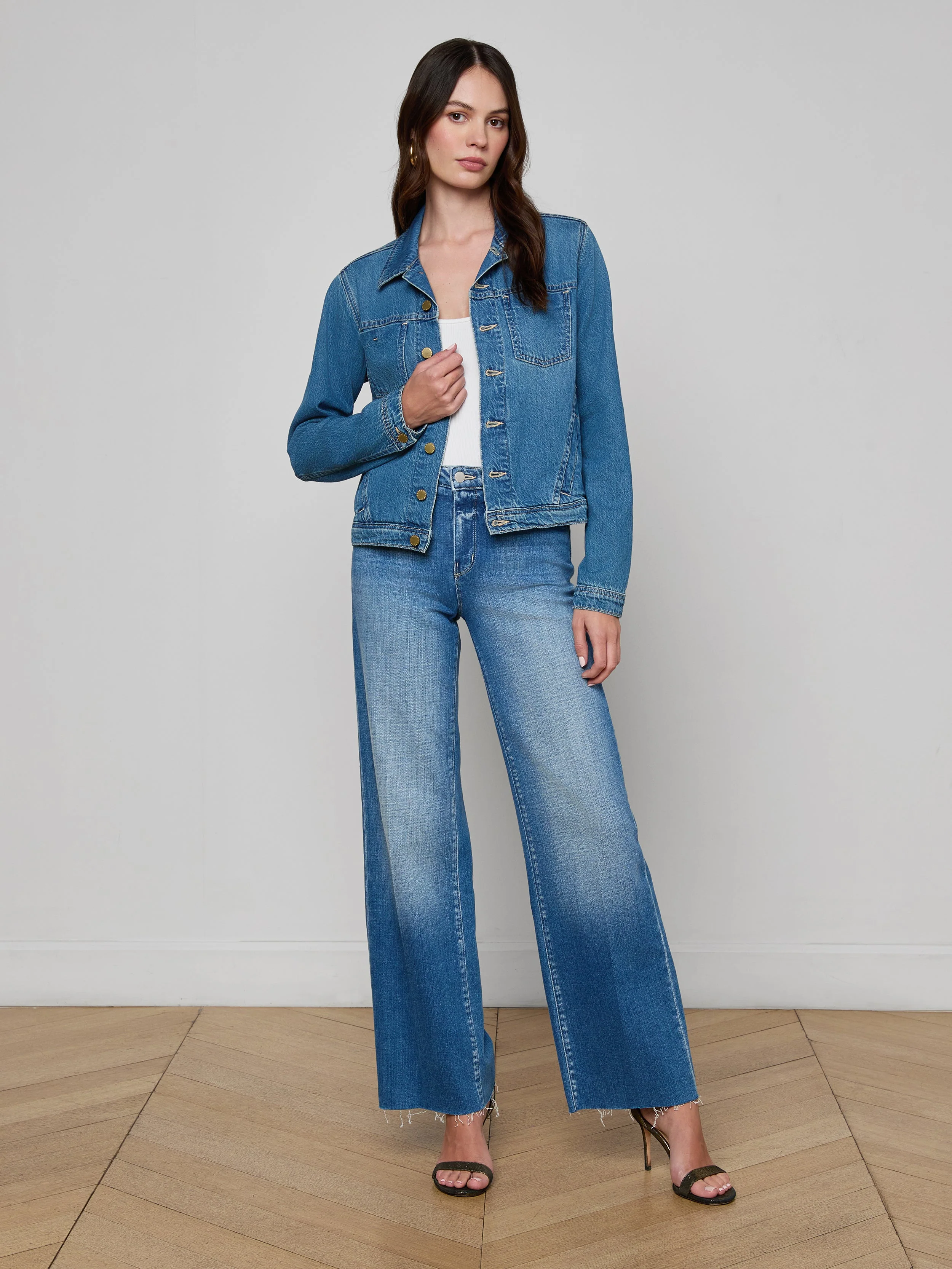 L'AGENCE - Celine Jean Jacket - Image 6
