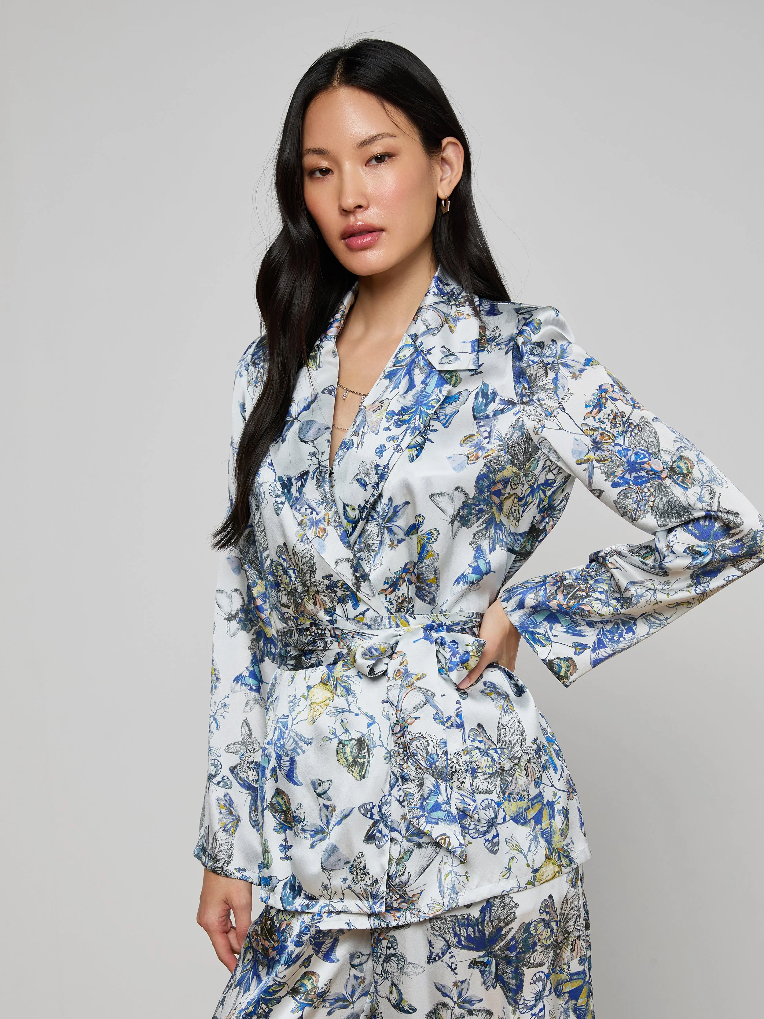 L'AGENCE - Ciara Silk Robe Top - Image 2