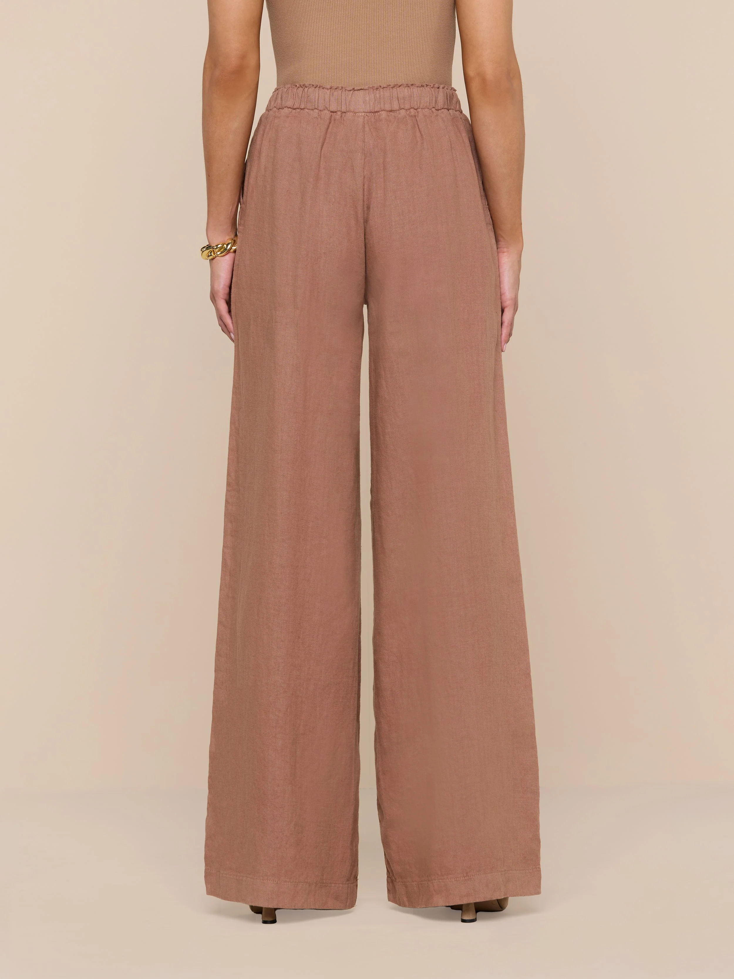 L'AGENCE - Connie Linen Drawstring Trouser - Image 5