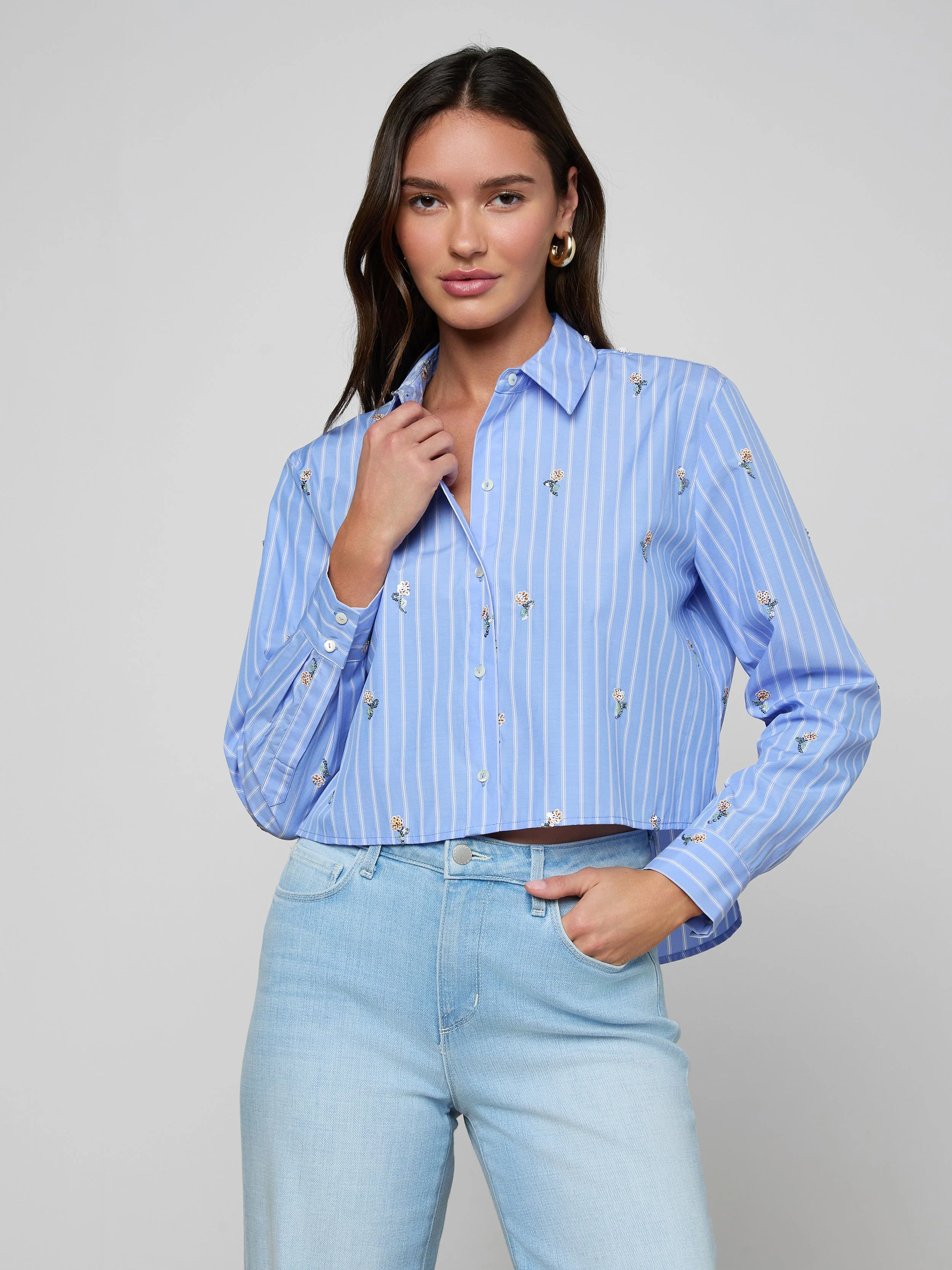 L'AGENCE - Cosette Sequined Shirt
