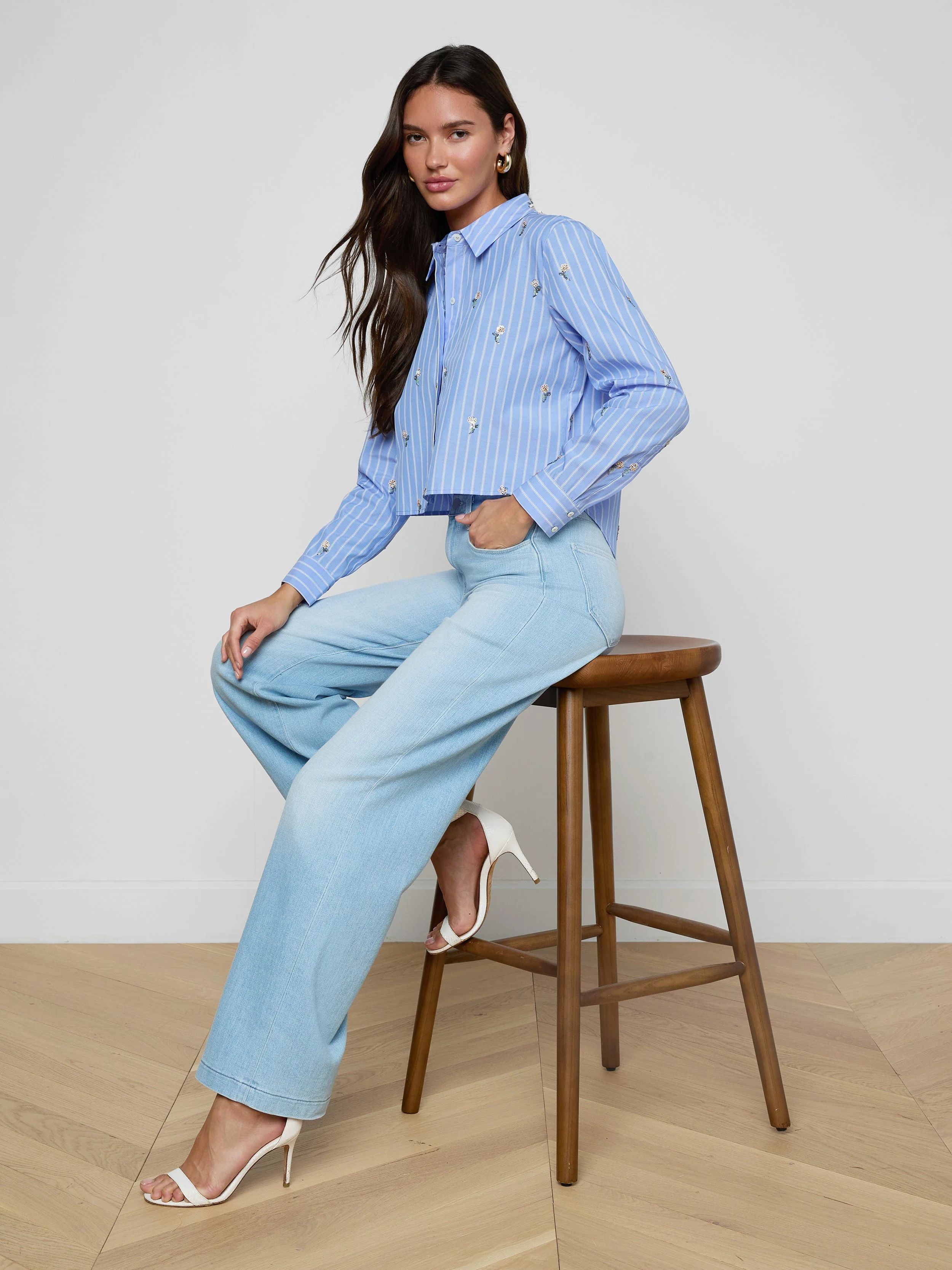 L'AGENCE - Cosette Sequined Shirt - Image 6
