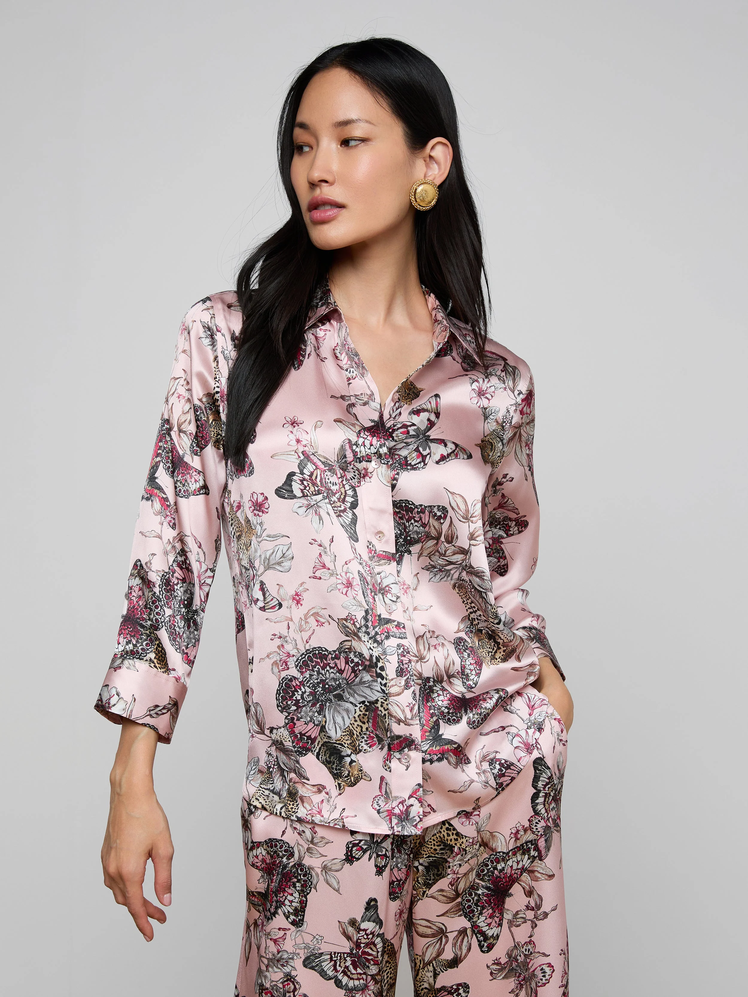 L'AGENCE - Dani Silk Blouse