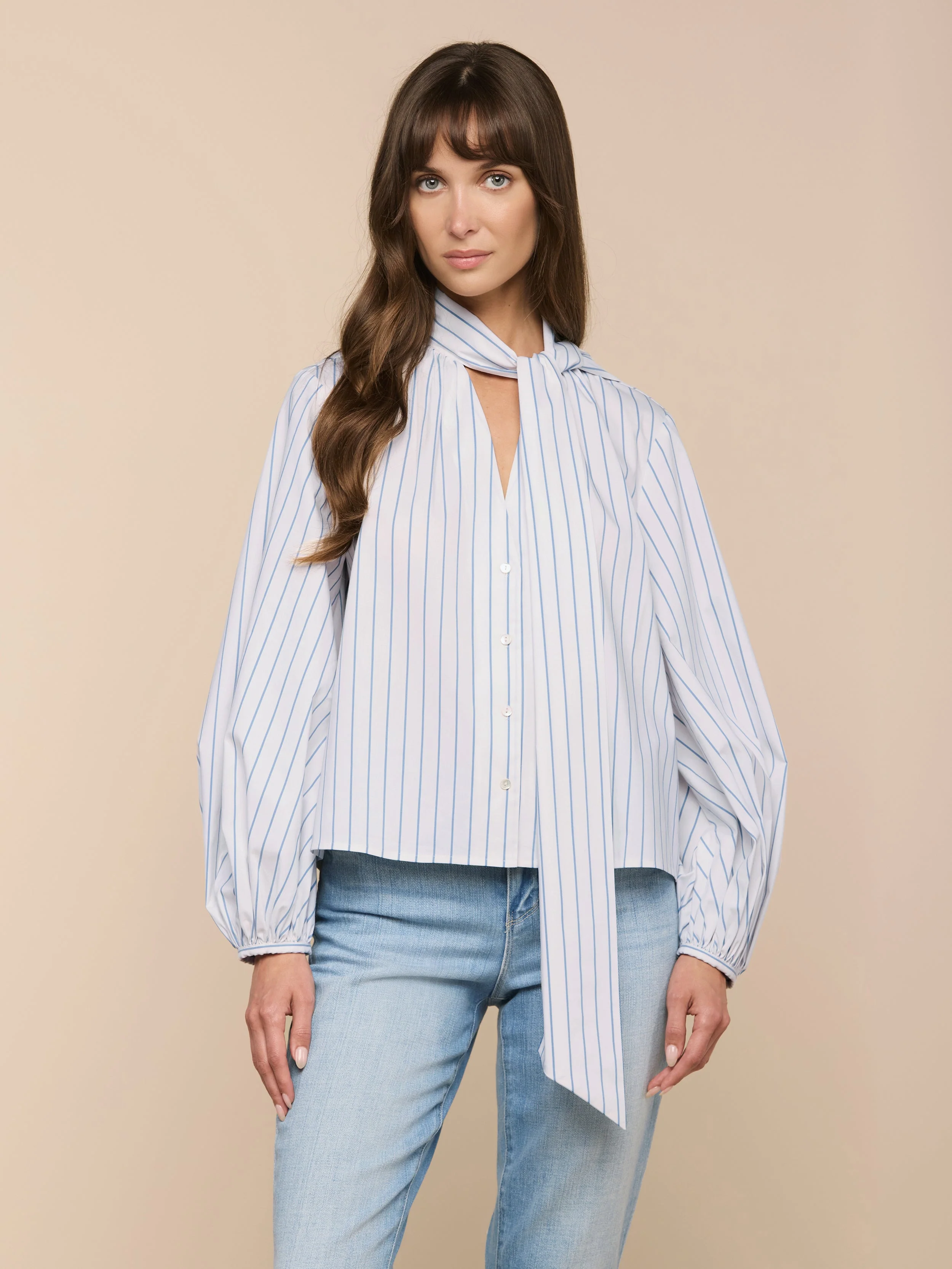 L'AGENCE - Deon Tie - Neck Blouse - Image 2
