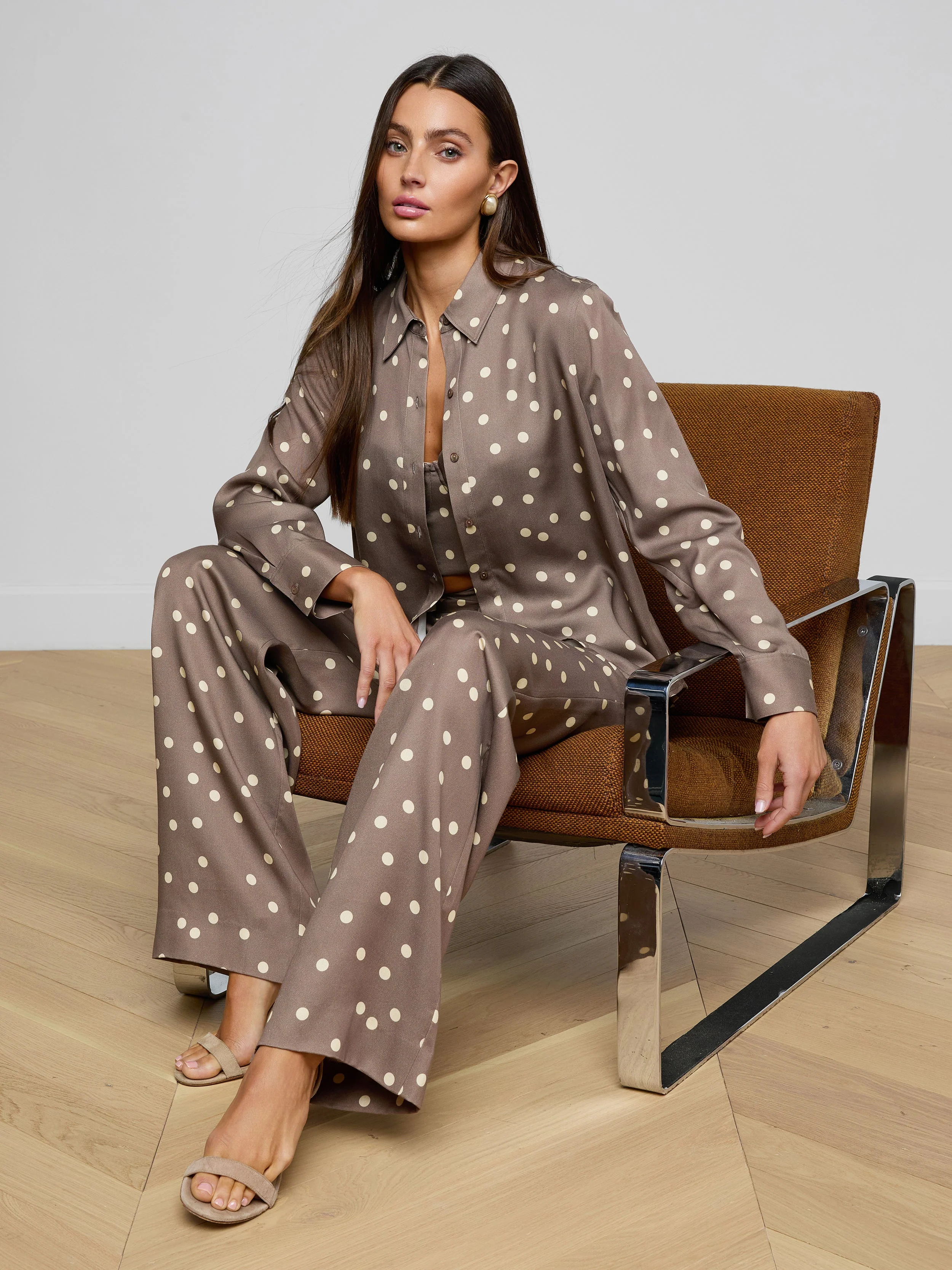 L'AGENCE - Ellery Button - Down Shirt - Image 6
