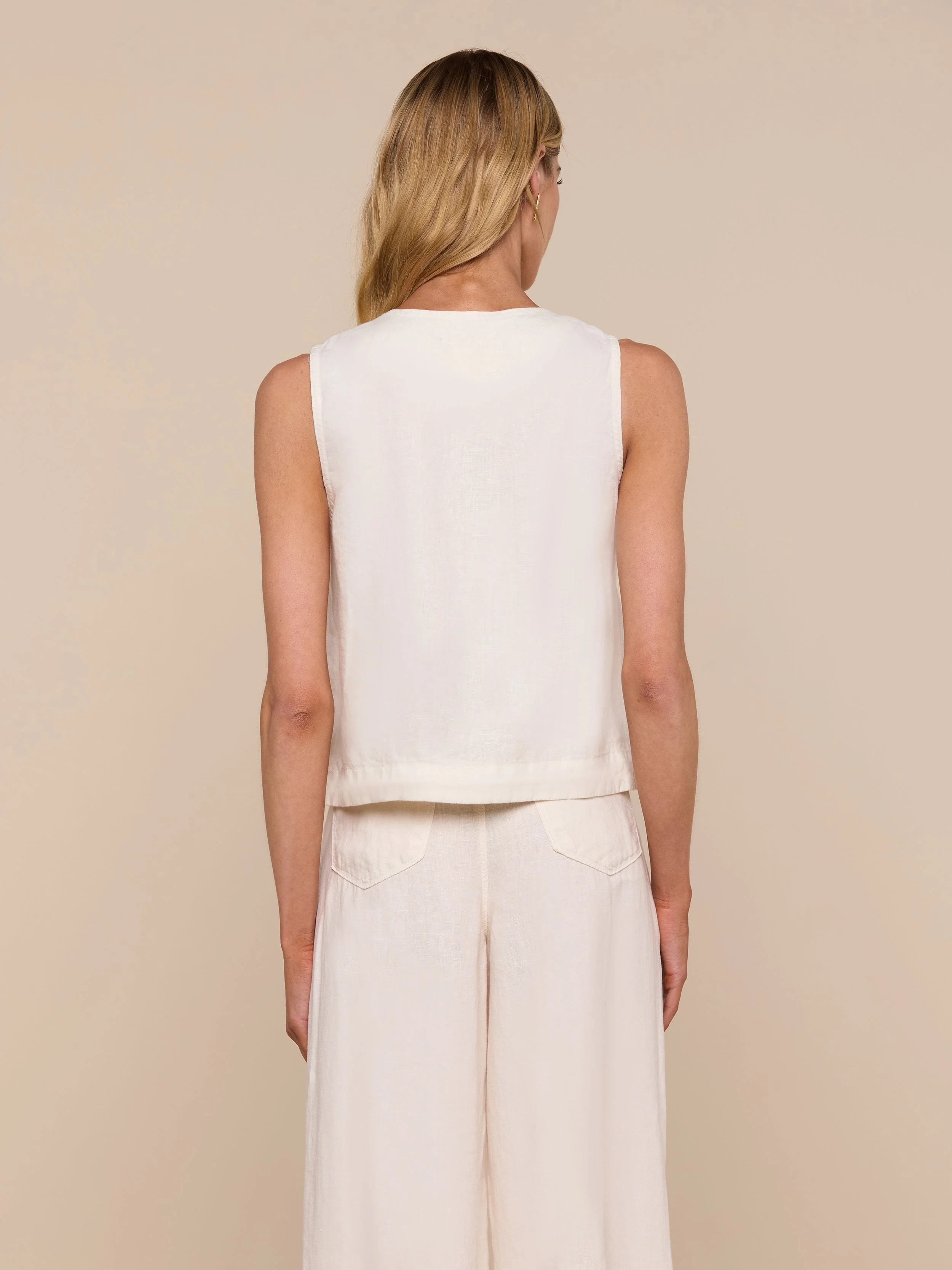 L'AGENCE - Foster Linen Top - Image 5