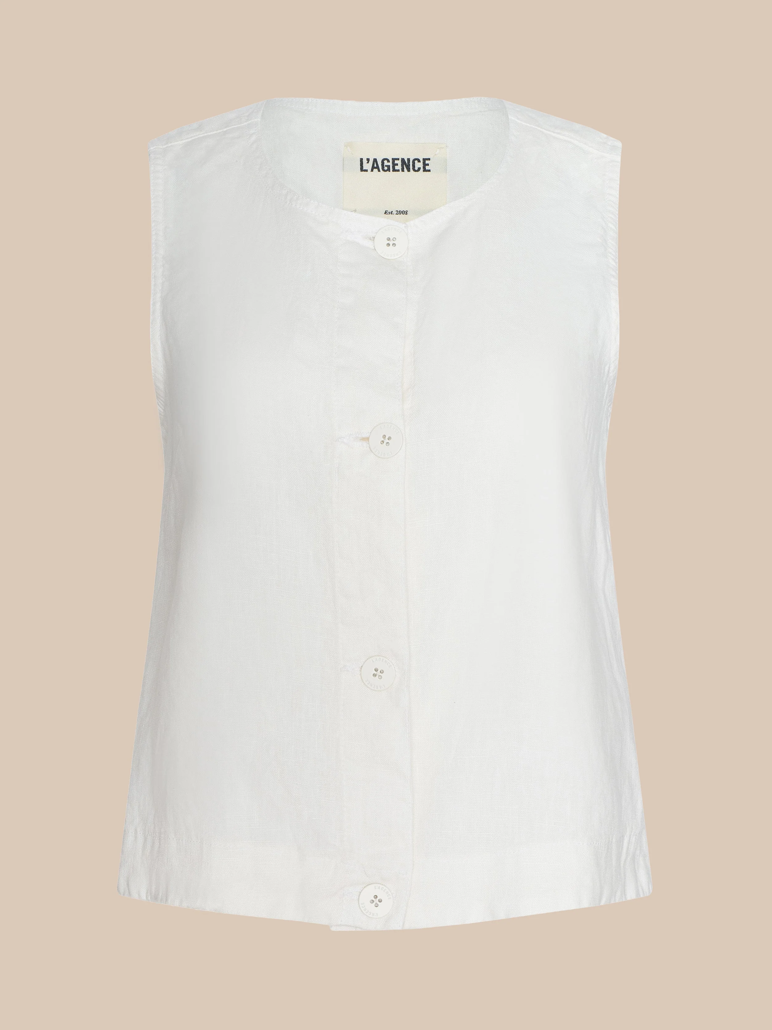 L'AGENCE - Foster Linen Top - Image 6