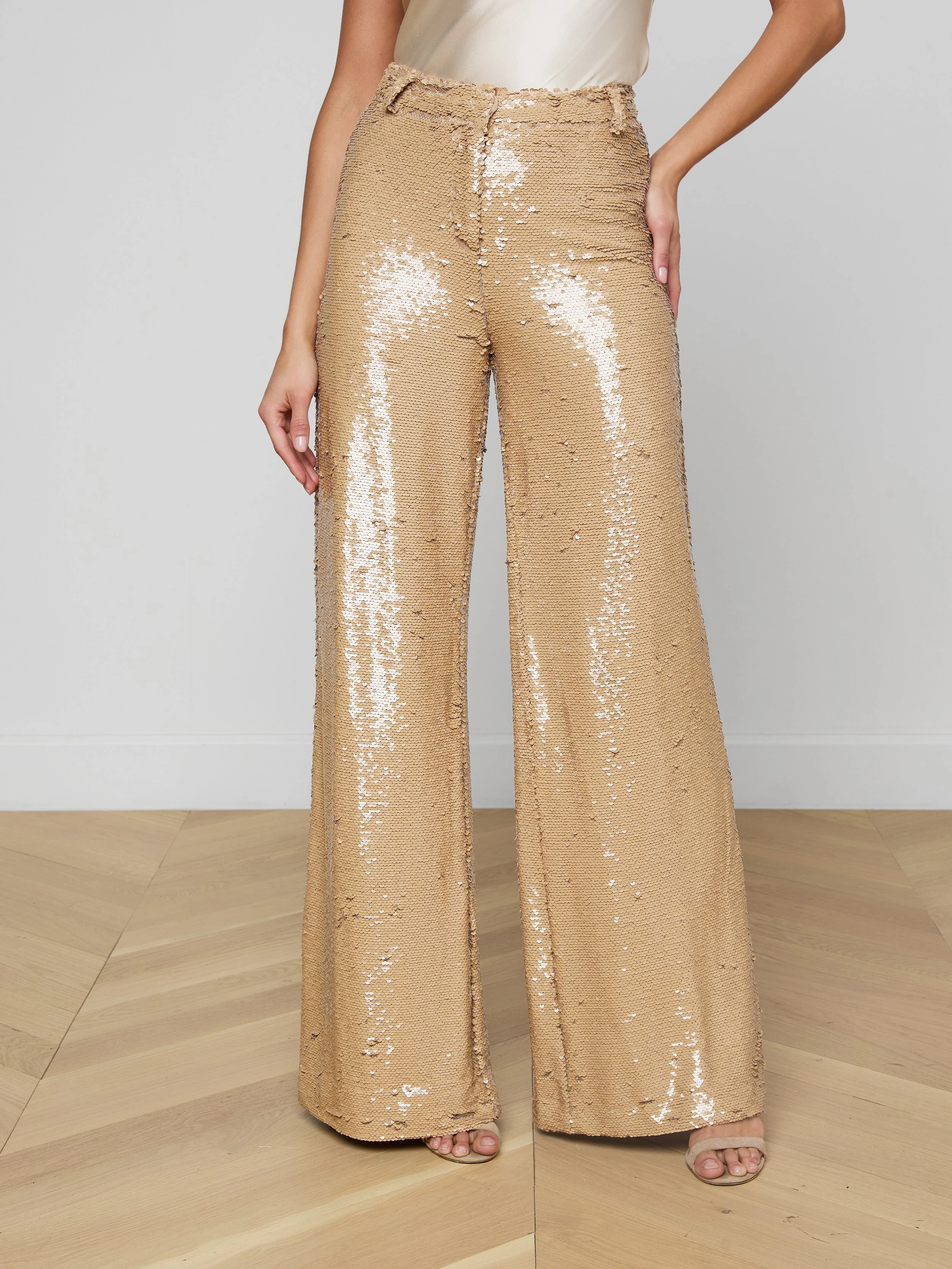 L'AGENCE - Gavin Sequin Wide - Leg Pant - Image 2