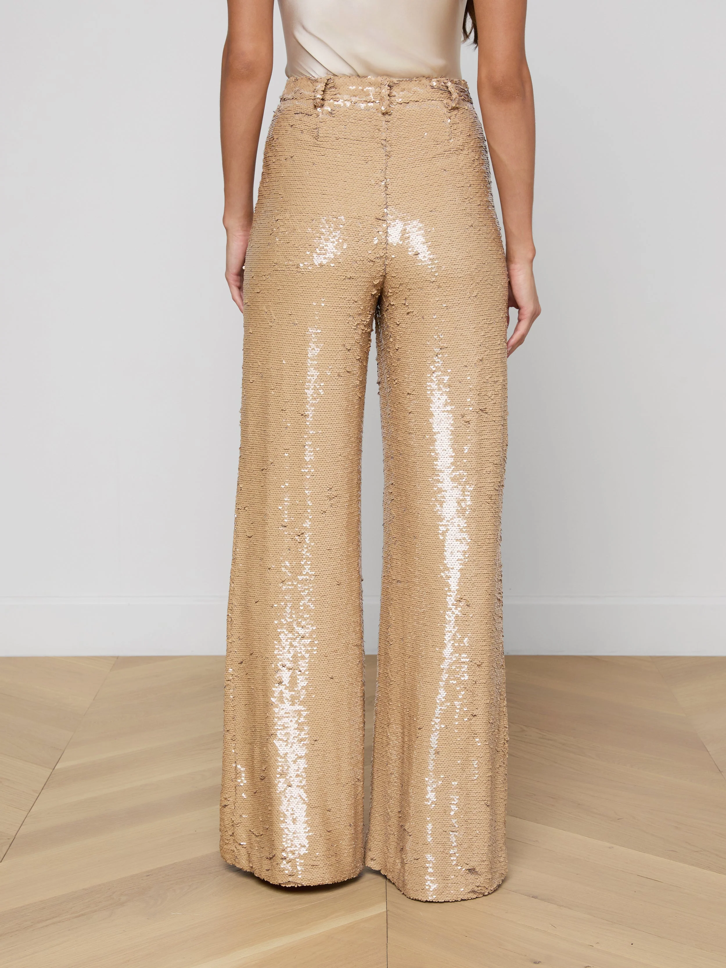 L'AGENCE - Gavin Sequin Wide - Leg Pant - Image 4