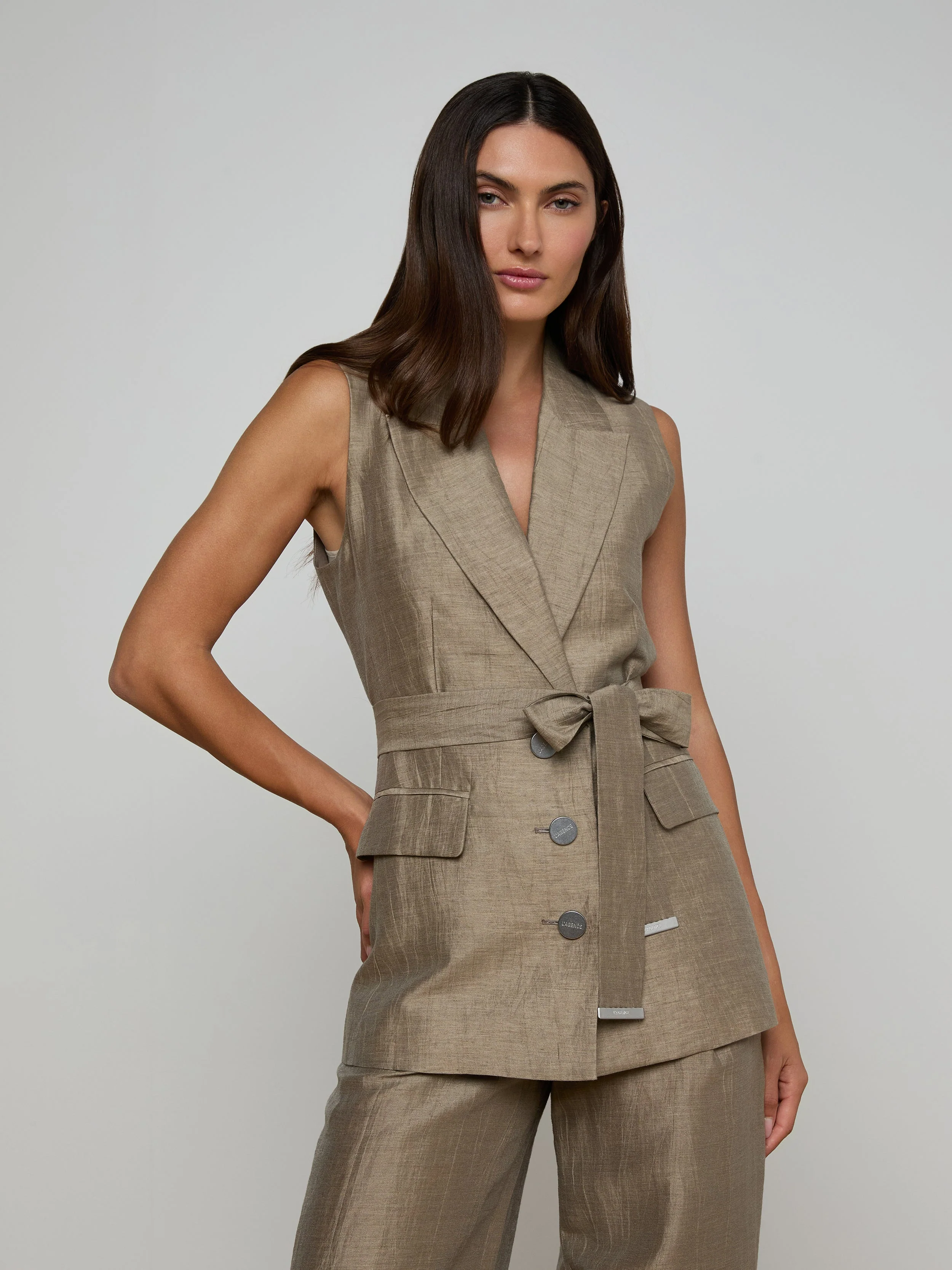 L'AGENCE - Harper Linen - Blend Vest