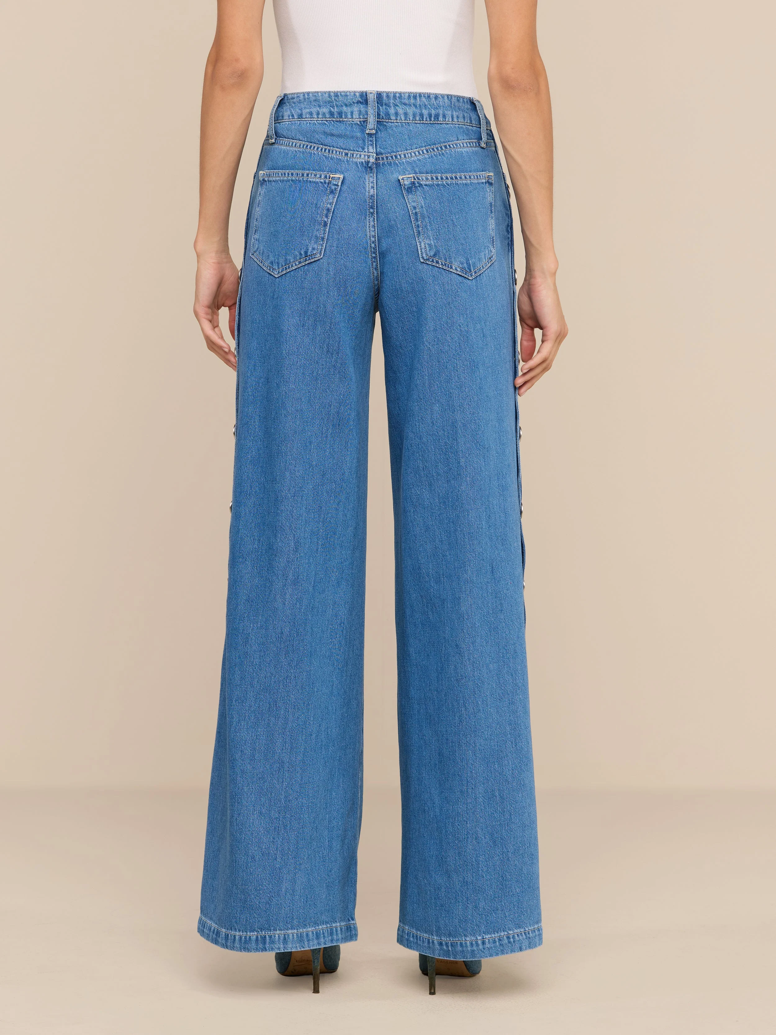 L'AGENCE - Jennings Snap Wide - Leg Jean - Image 7