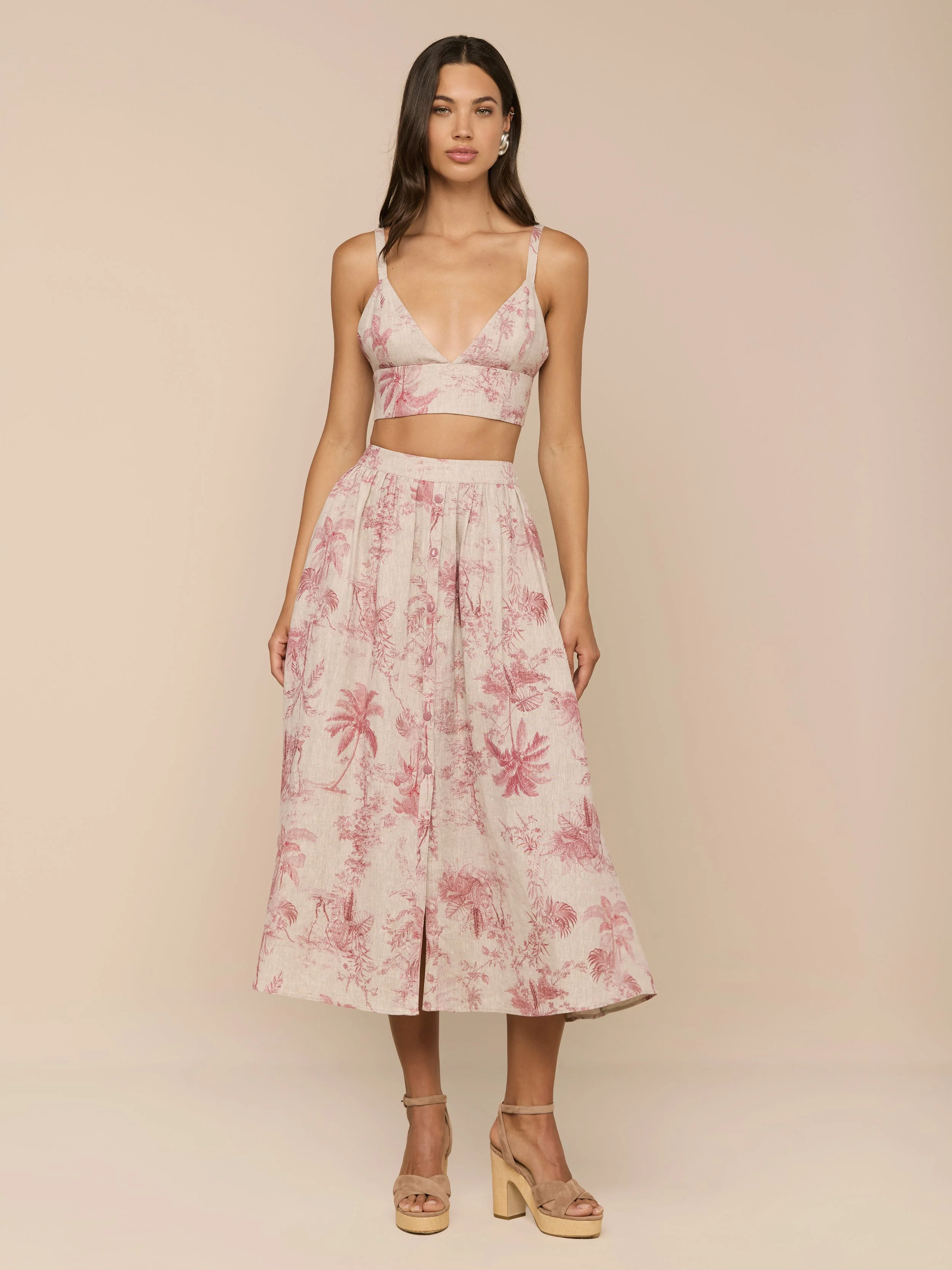 L'AGENCE - Kaori Linen Bralette Top - Image 3