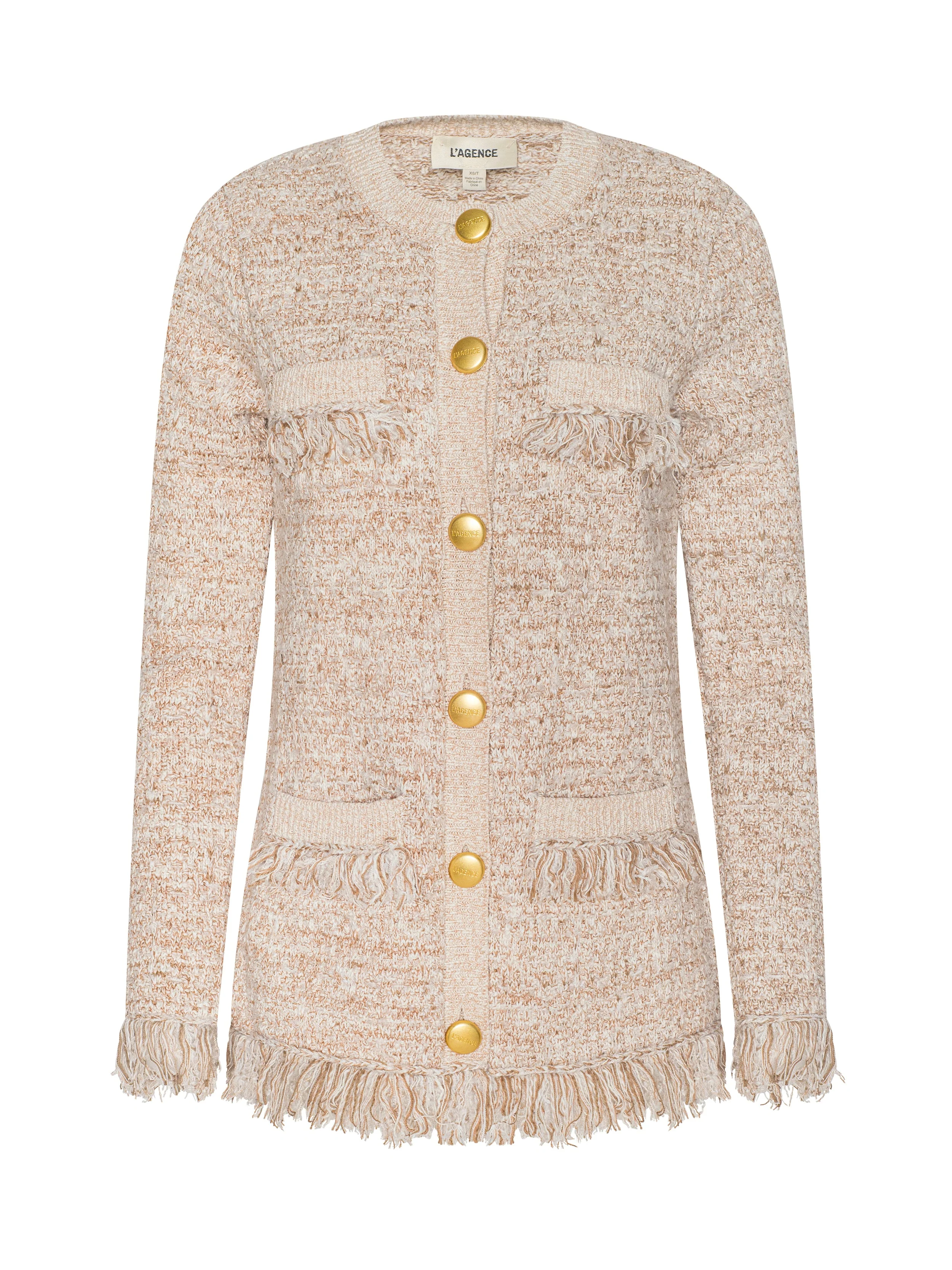L'AGENCE - Kastoria Fringe Cardigan - Image 7