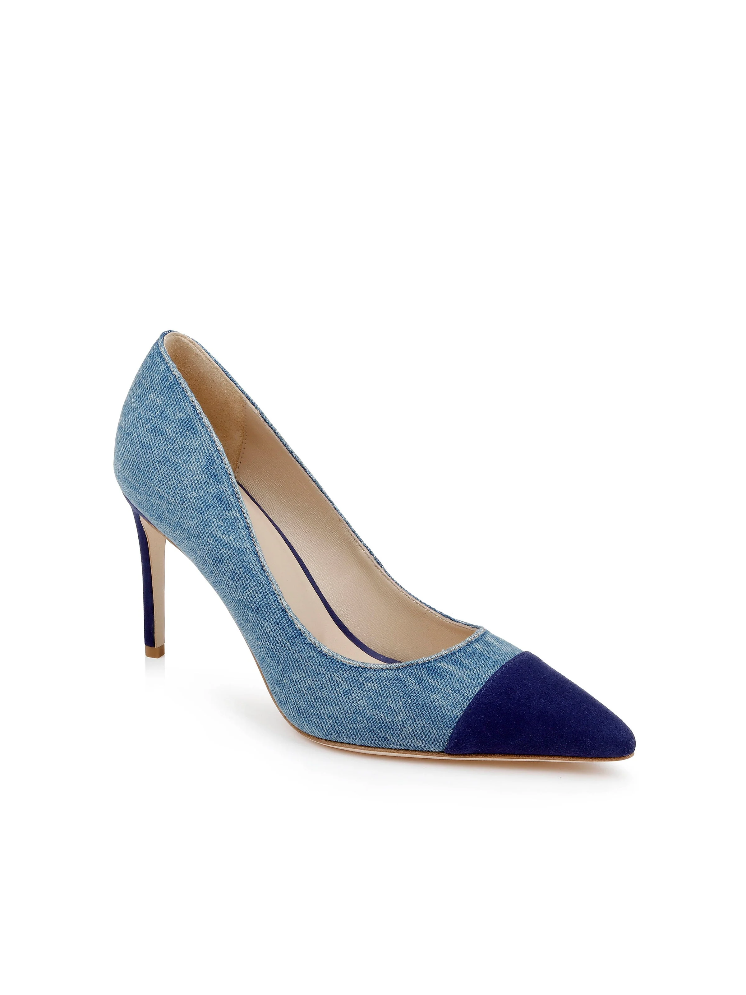 L'AGENCE - Kendelle Denim Pump - Image 2