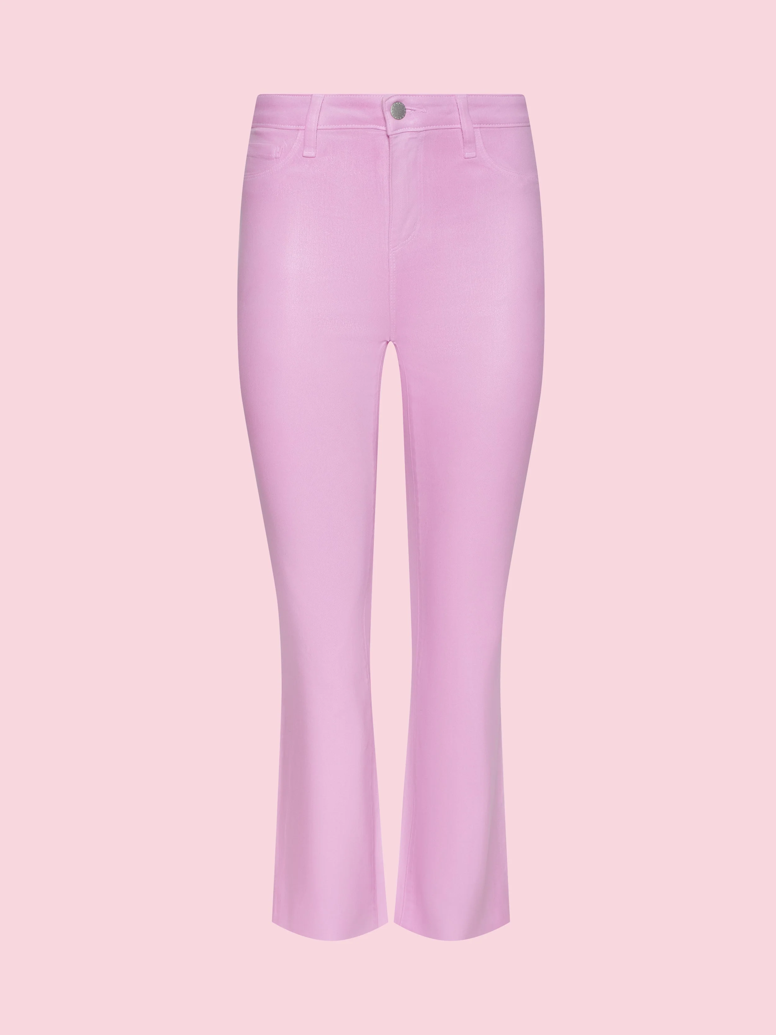 L'AGENCE - Kendra Coated Cropped Flare Jean - Image 10