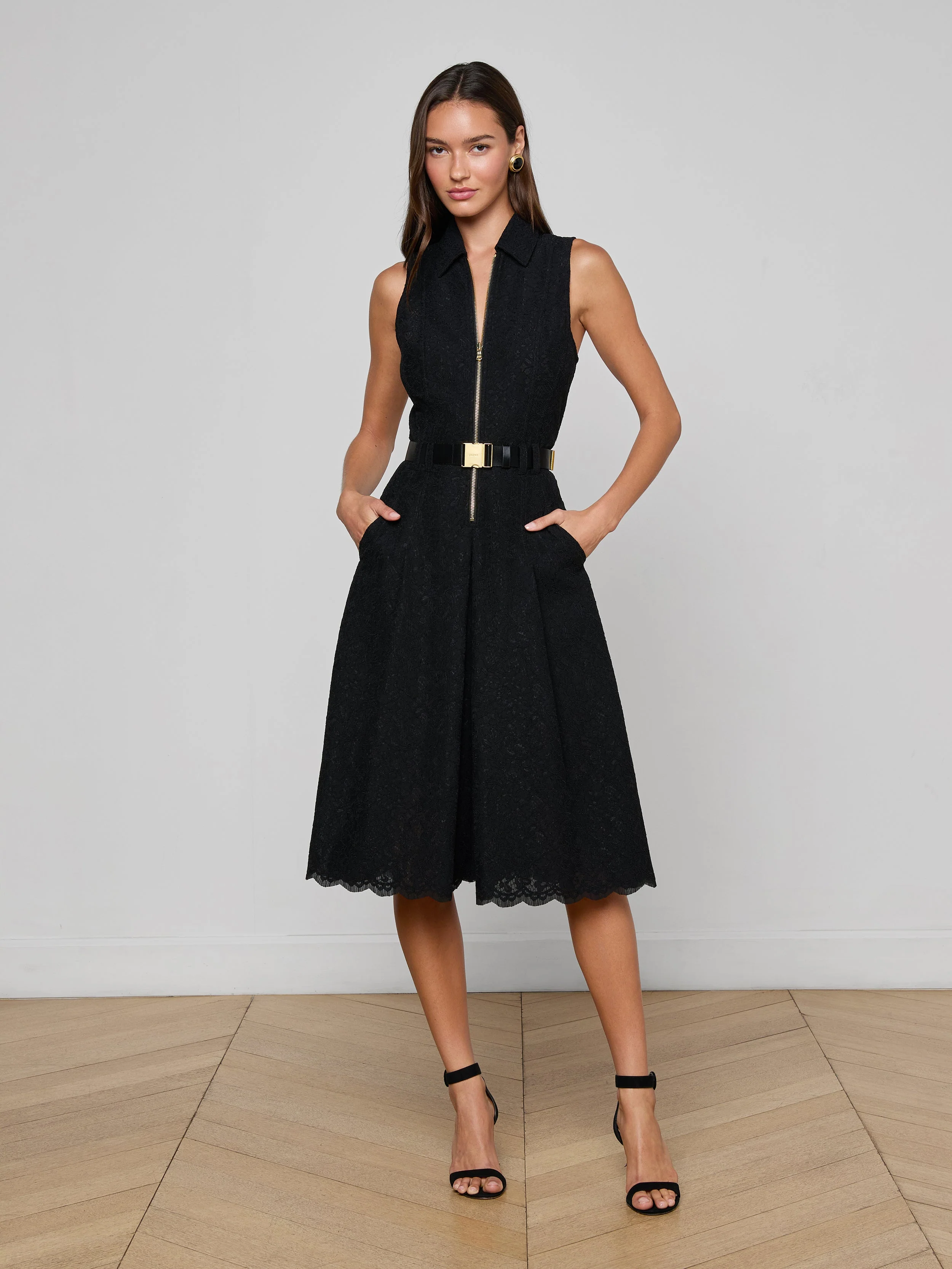 L'AGENCE - Kylo Lace Shirt Dress
