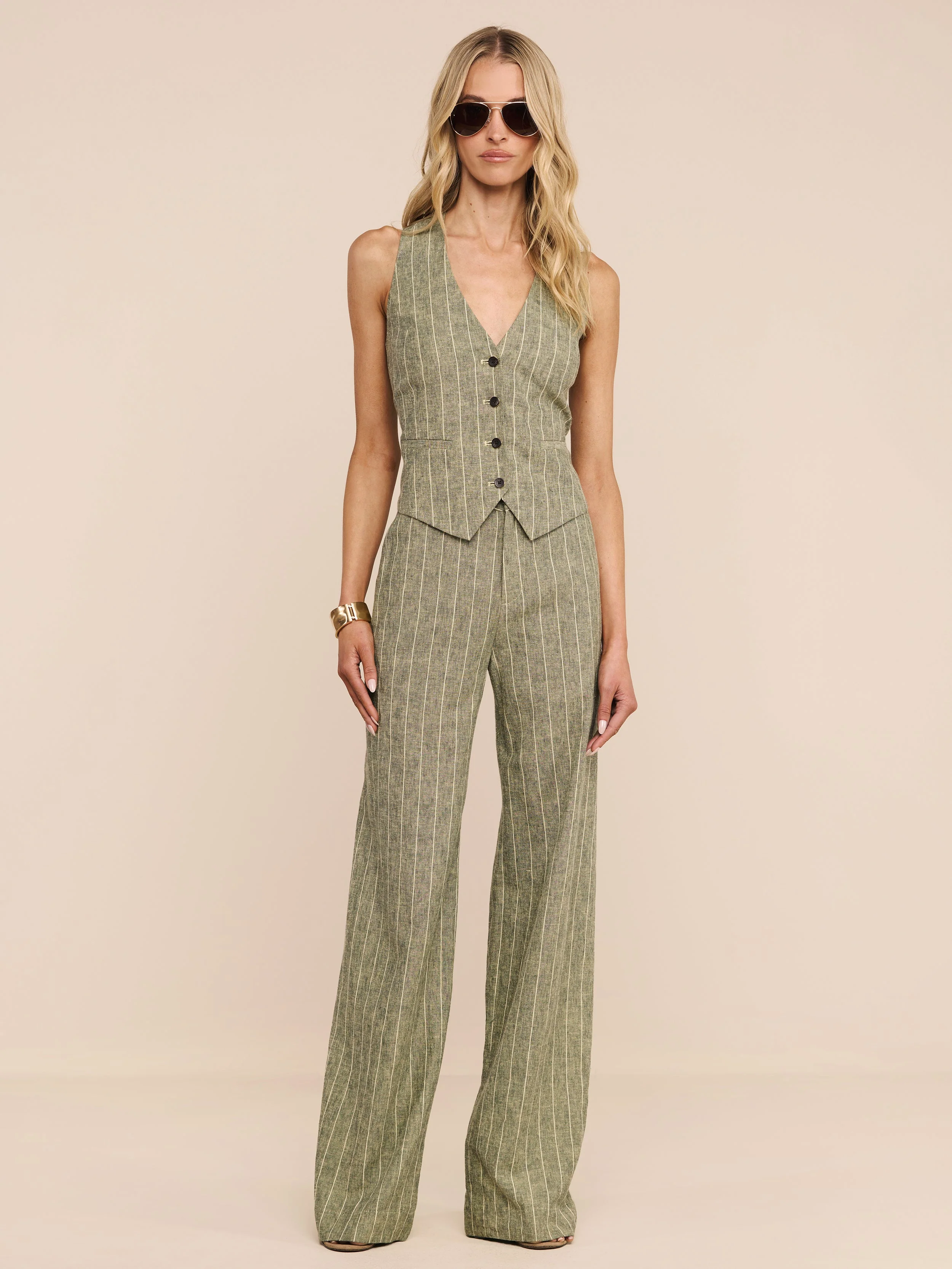L'AGENCE - Livvy Linen - Blend Trouser