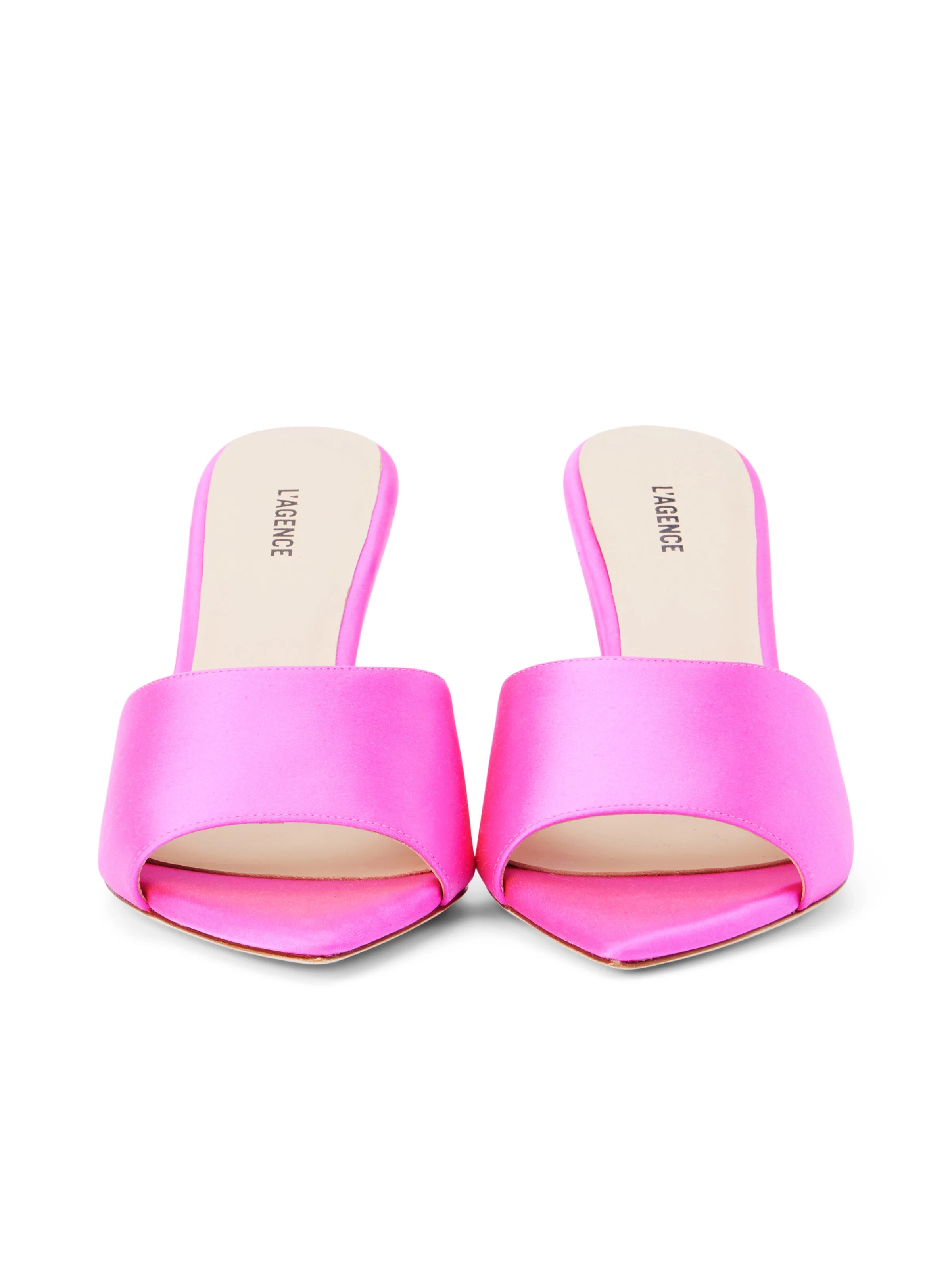 L'AGENCE - Lolita Satin Open - Toe Mule - Image 3