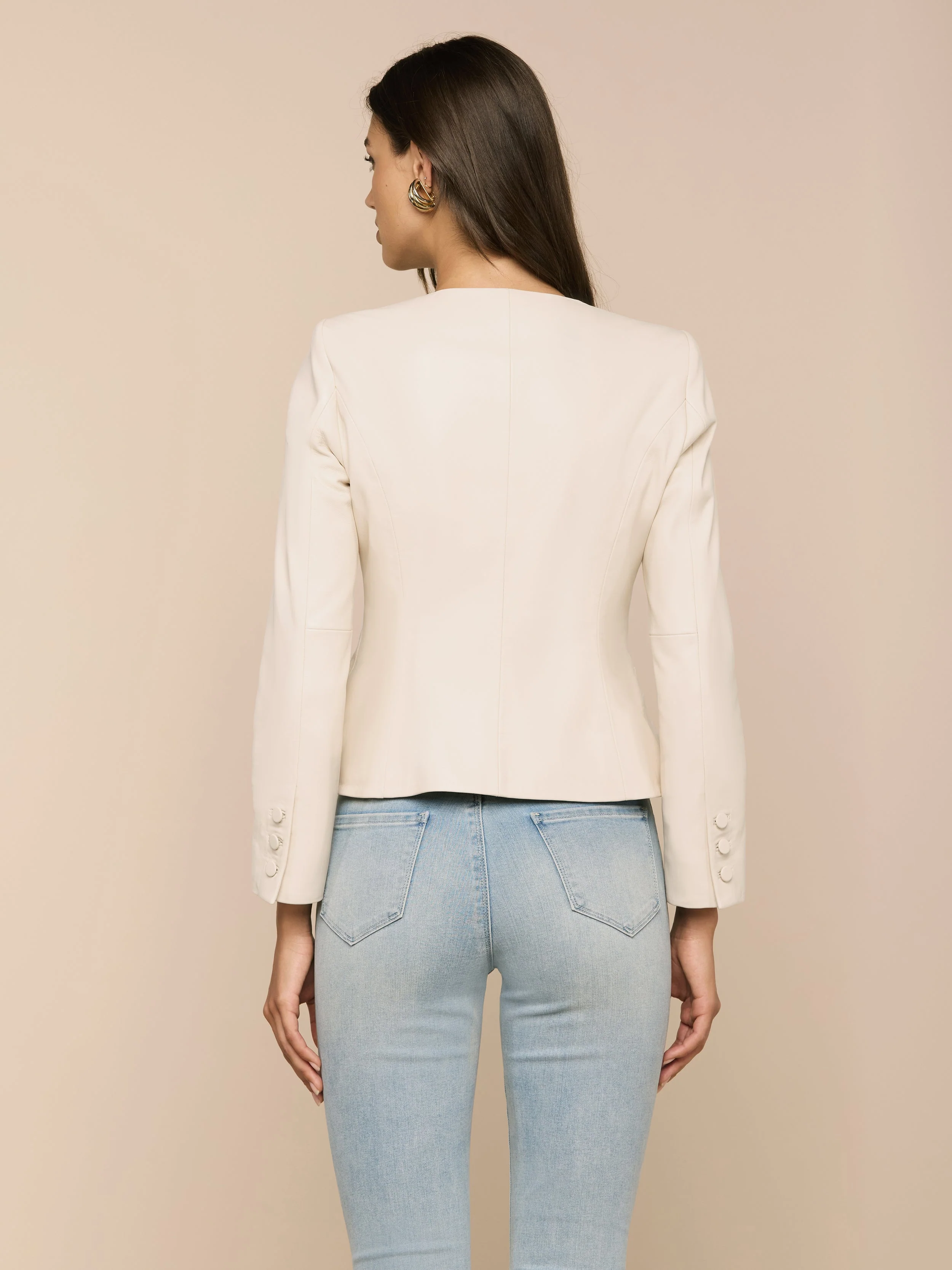 L'AGENCE - Mariella Leather Jacket - Image 4