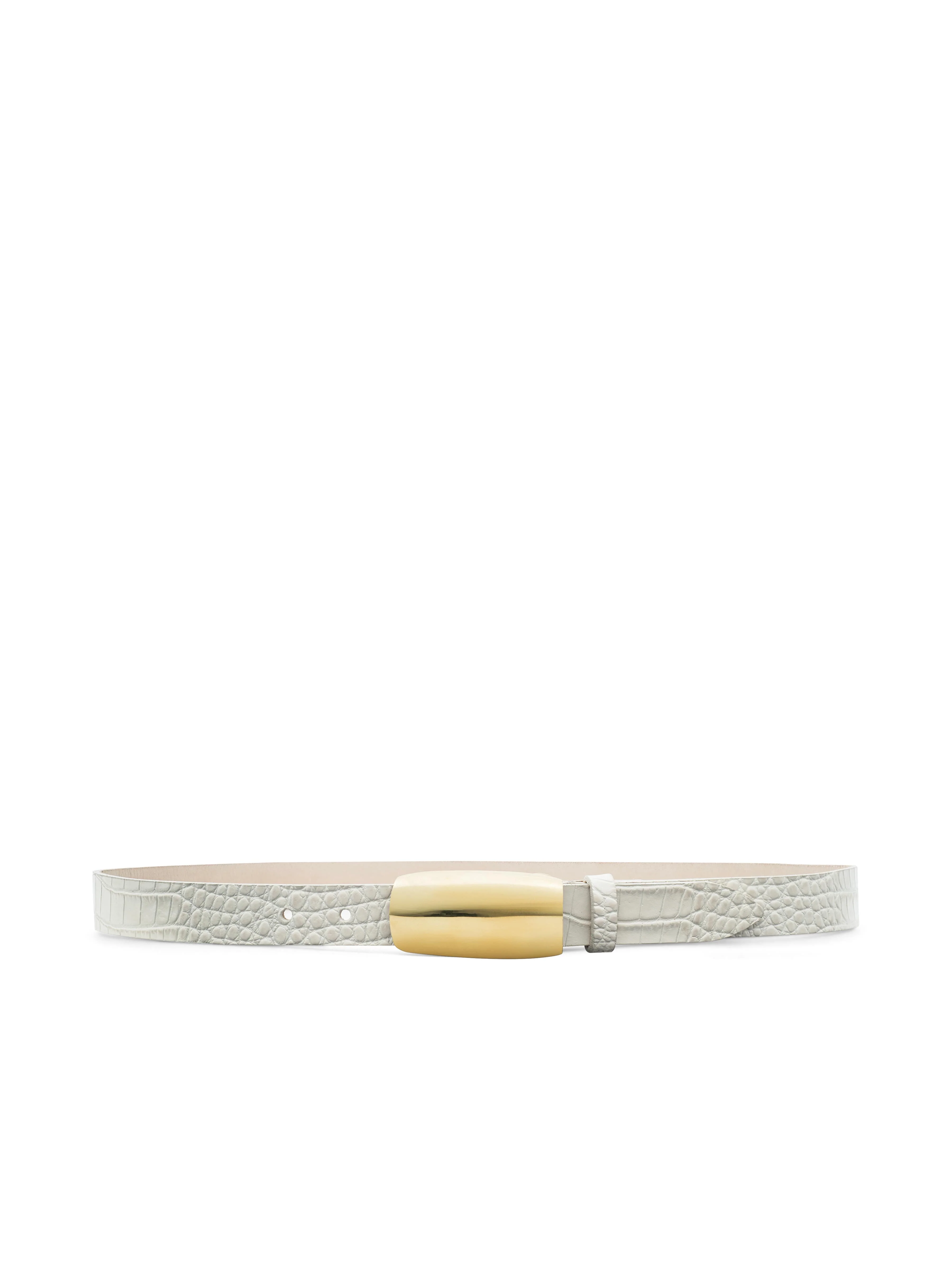 L'AGENCE - Marlowe Croc - Embossed Leather Belt - Image 2