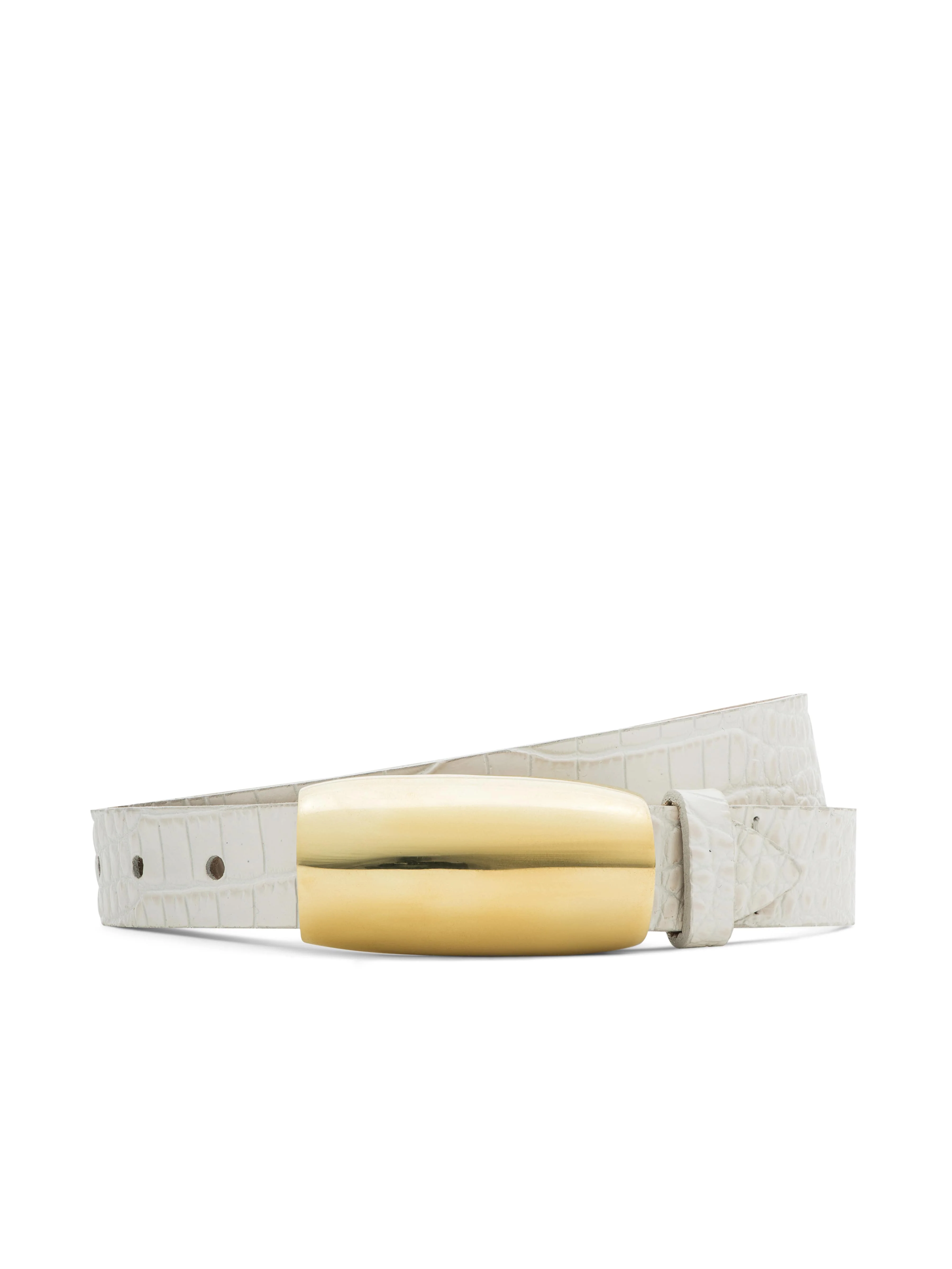 L'AGENCE - Marlowe Croc - Embossed Leather Belt - Image 3