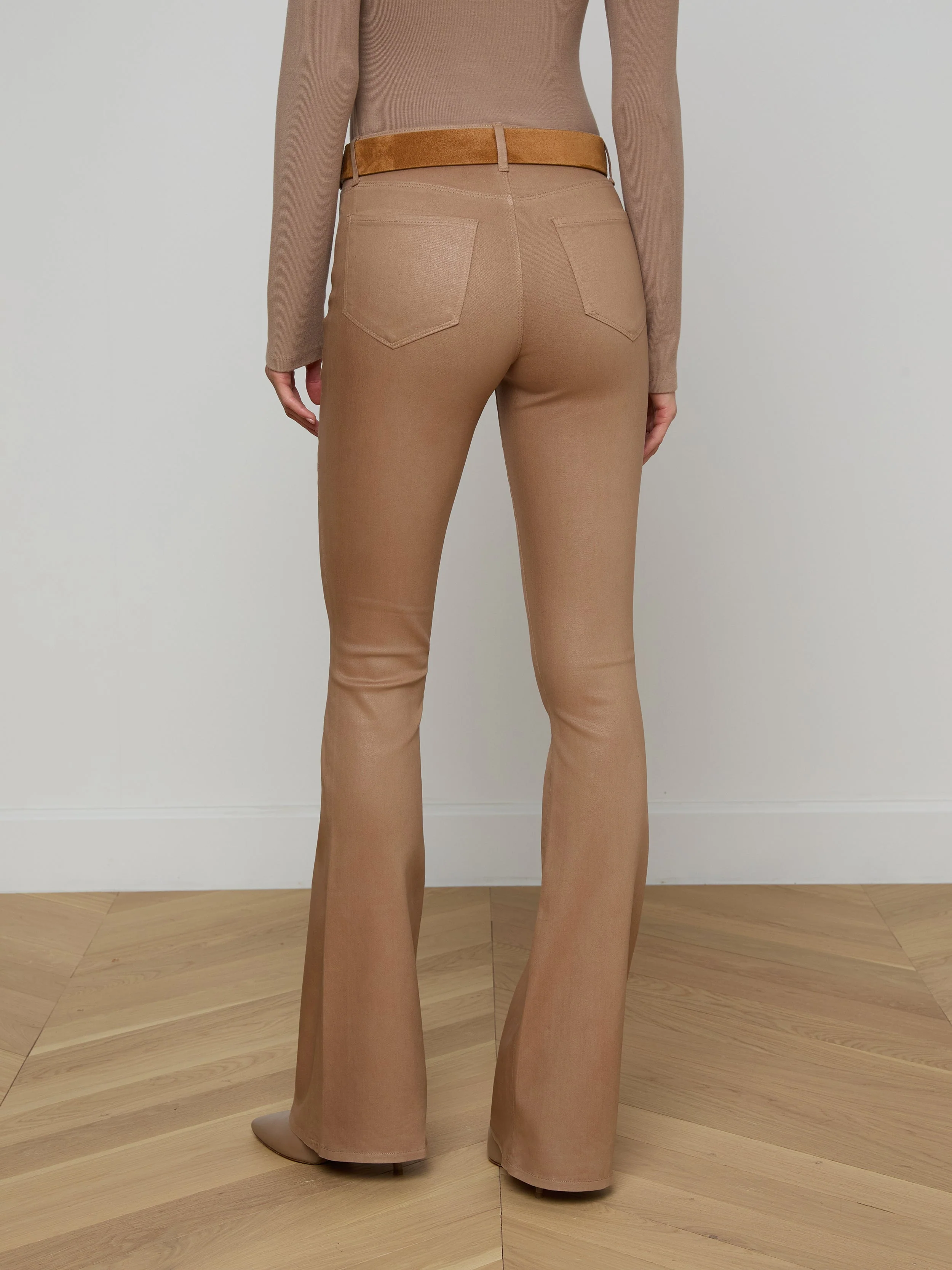 L'AGENCE - Marty Coated Flare Jean - Image 5