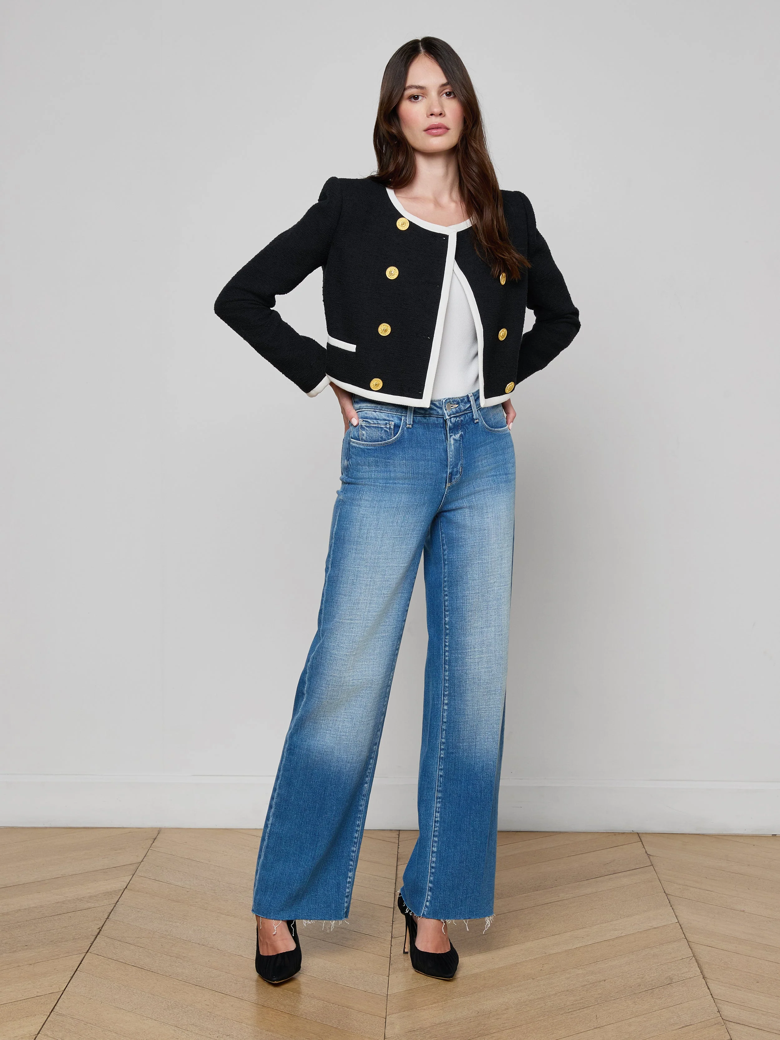 L'AGENCE - Mazikeen Tweed Jacket - Image 5