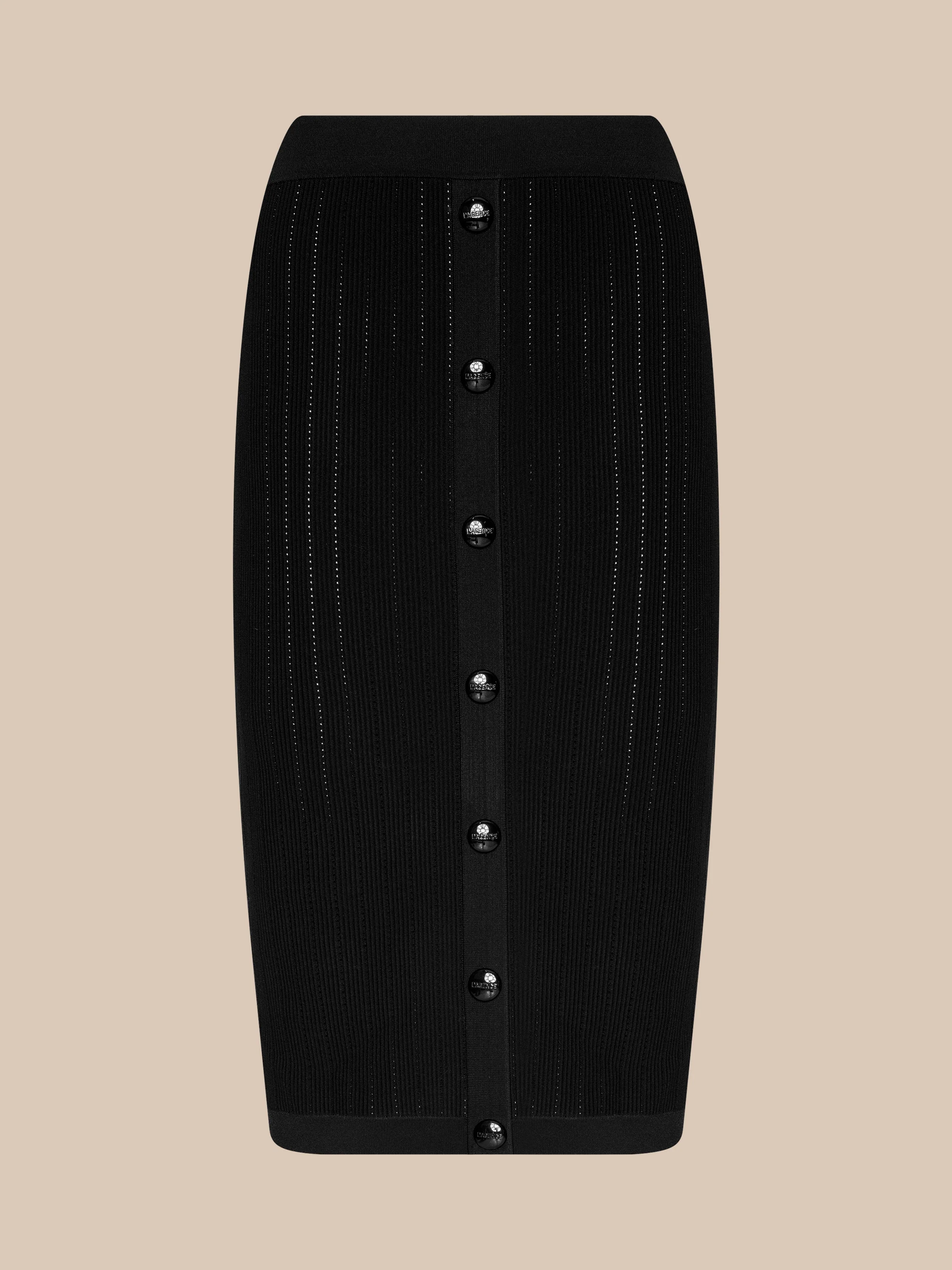 L'AGENCE - Melania Pointelle Knit Skirt - Image 5