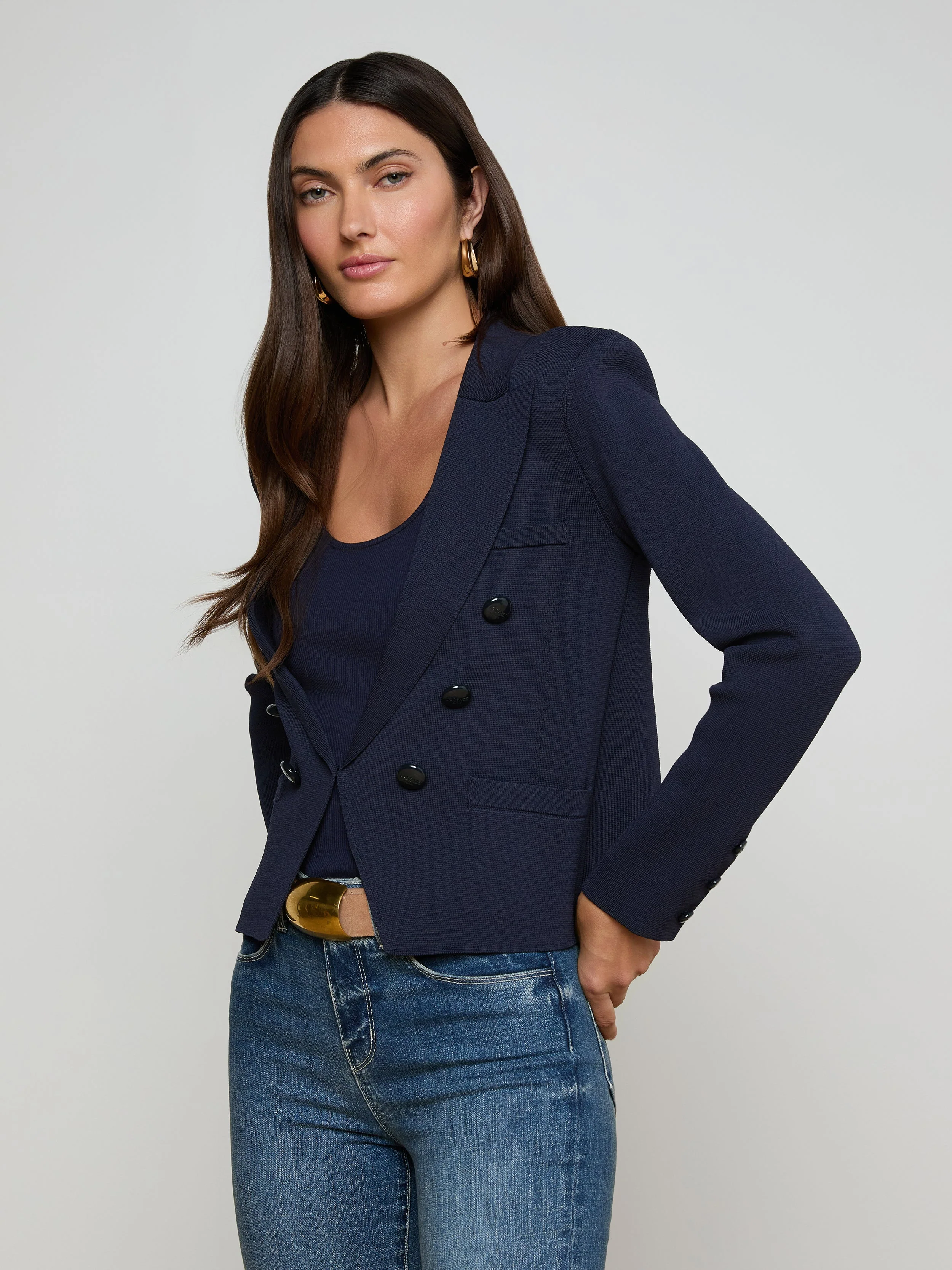 L'AGENCE - Mercer Knit Blazer - Image 2