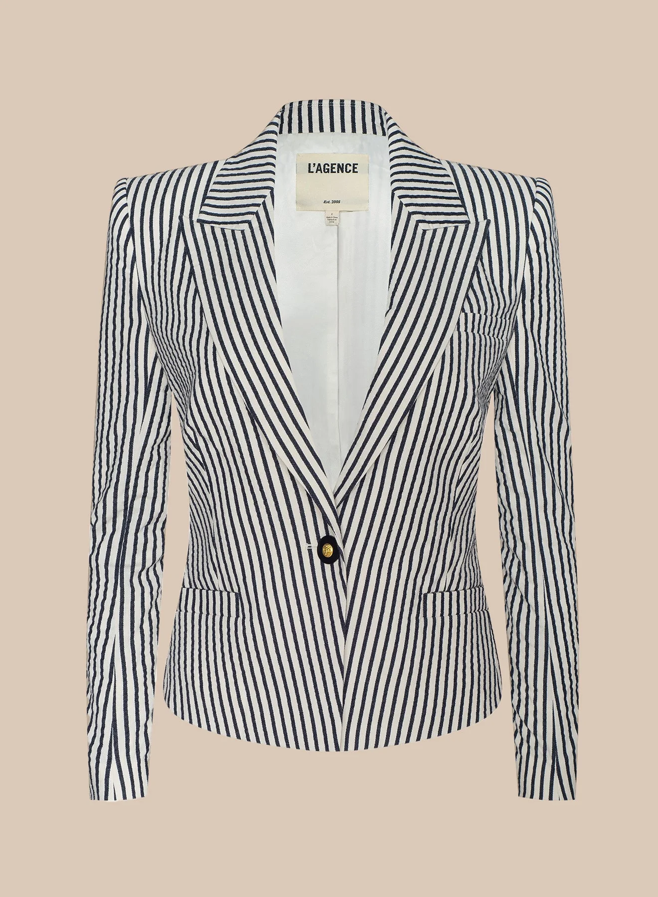 L'AGENCE - Misa Seersucker Blazer - Image 7