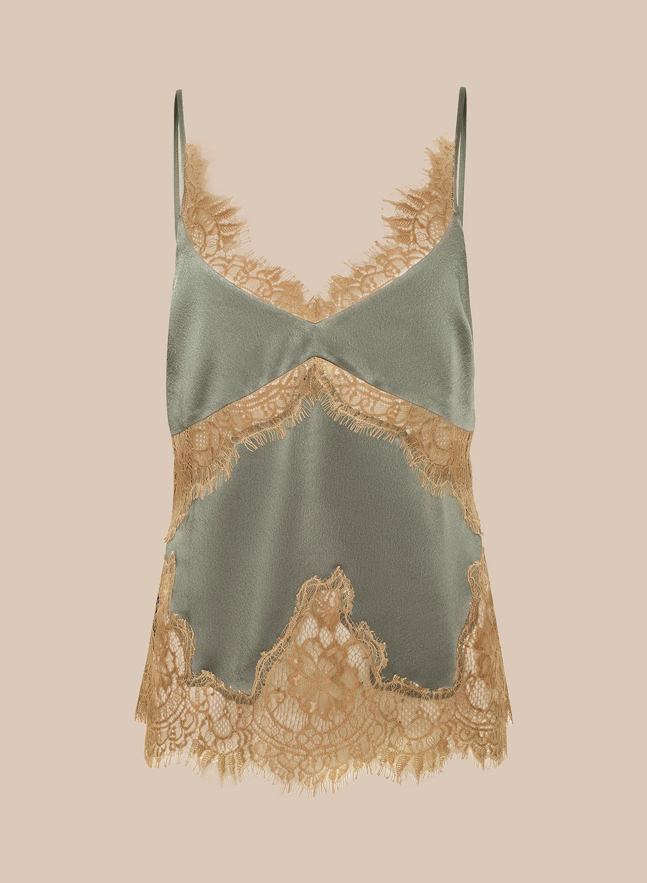L'AGENCE - Mitsu Silk Lace Camisole - Image 5