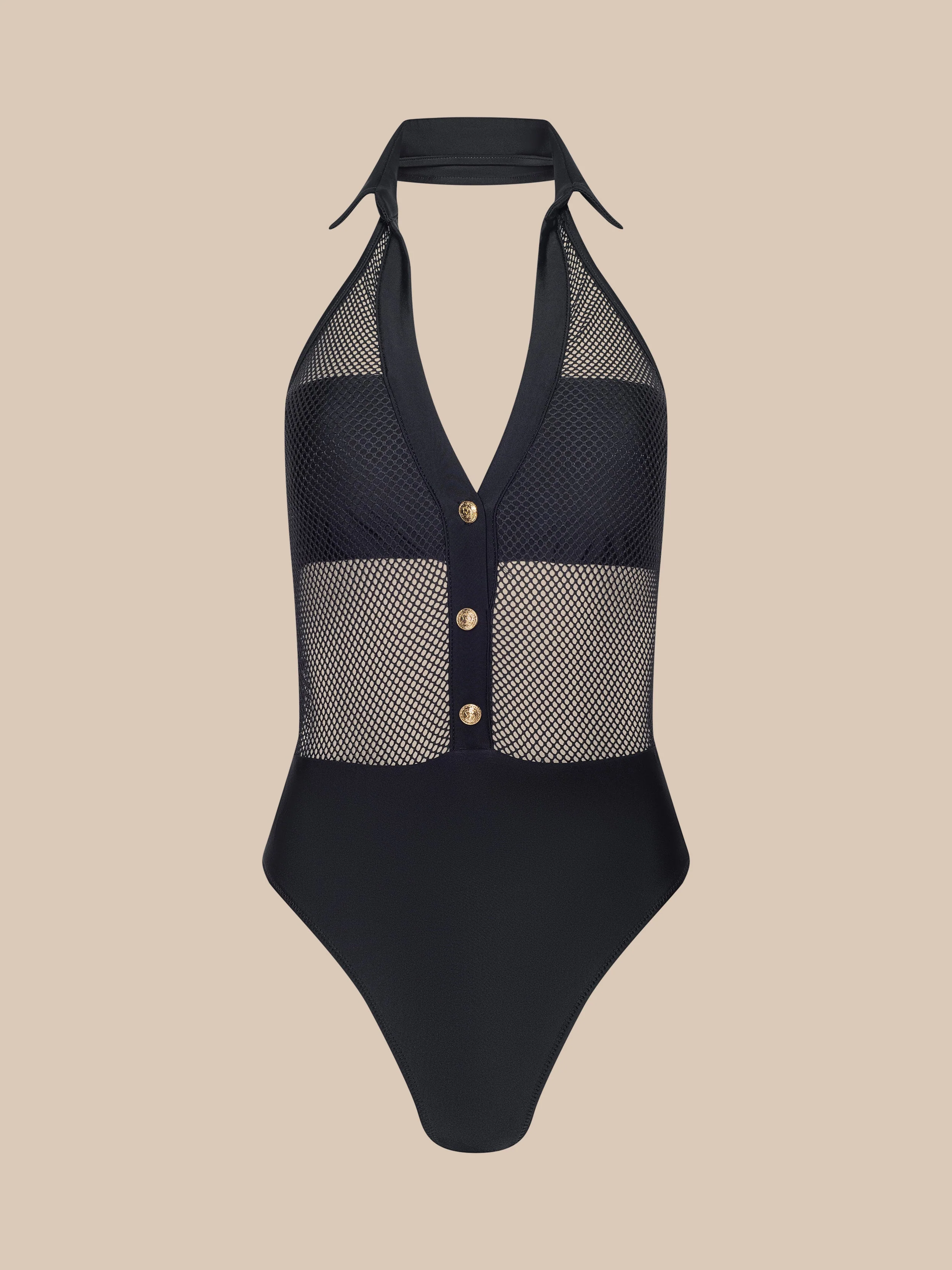 L'AGENCE - Natalya Collared One - Piece Swimsuit - Image 7