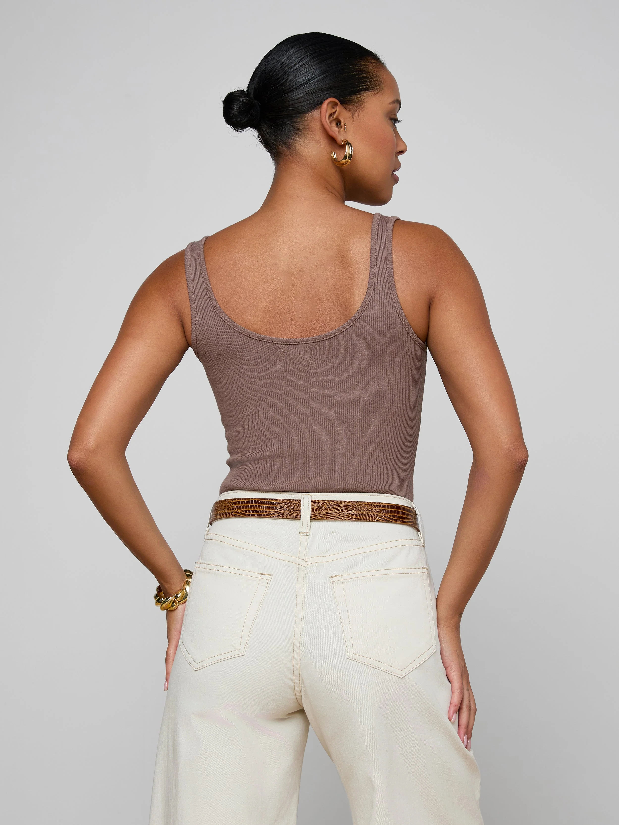 L'AGENCE - Nica Scoopneck Bodysuit - Image 4