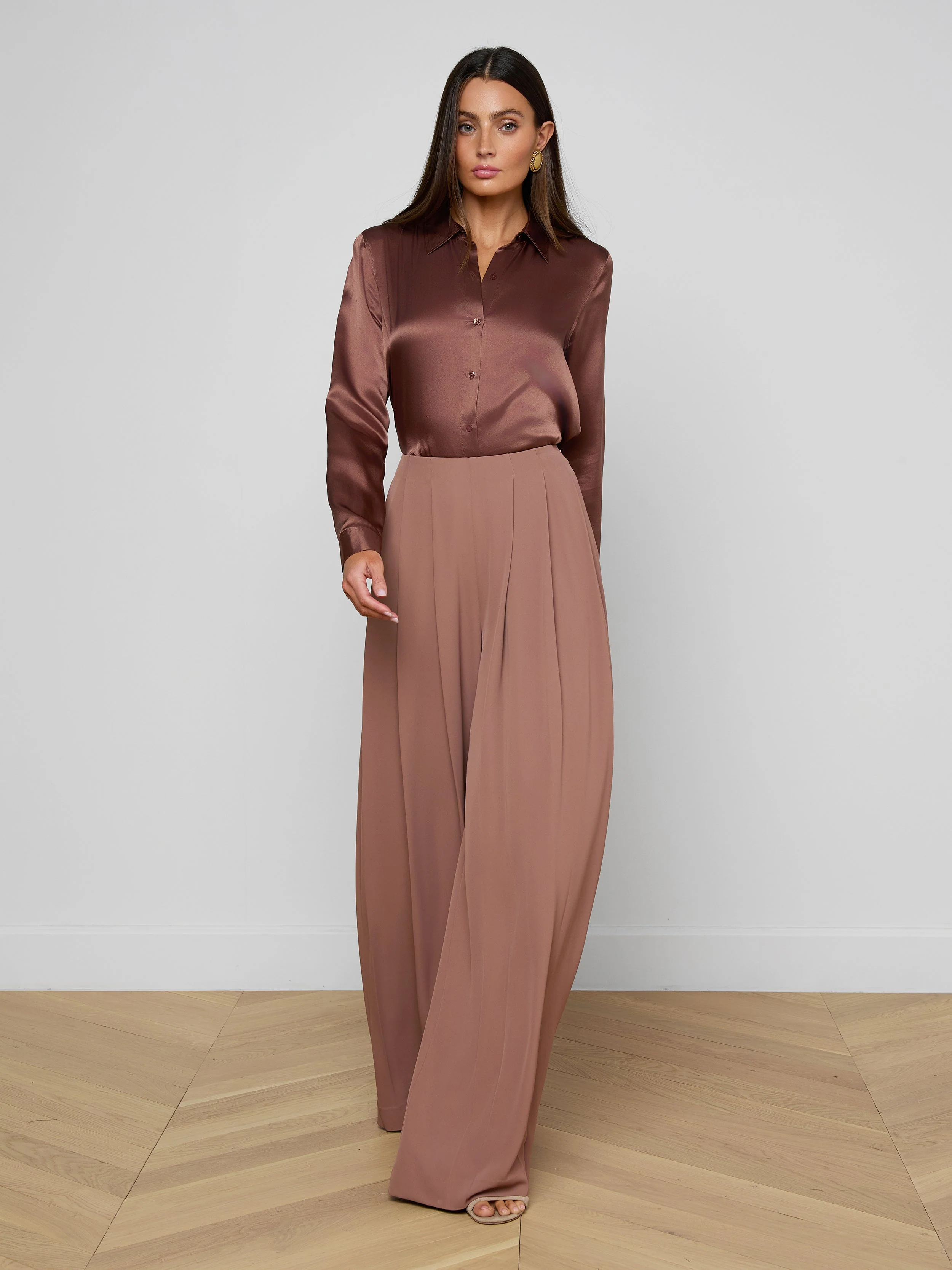 L'AGENCE - Nova Pleated Wide - Leg Pant - Image 2