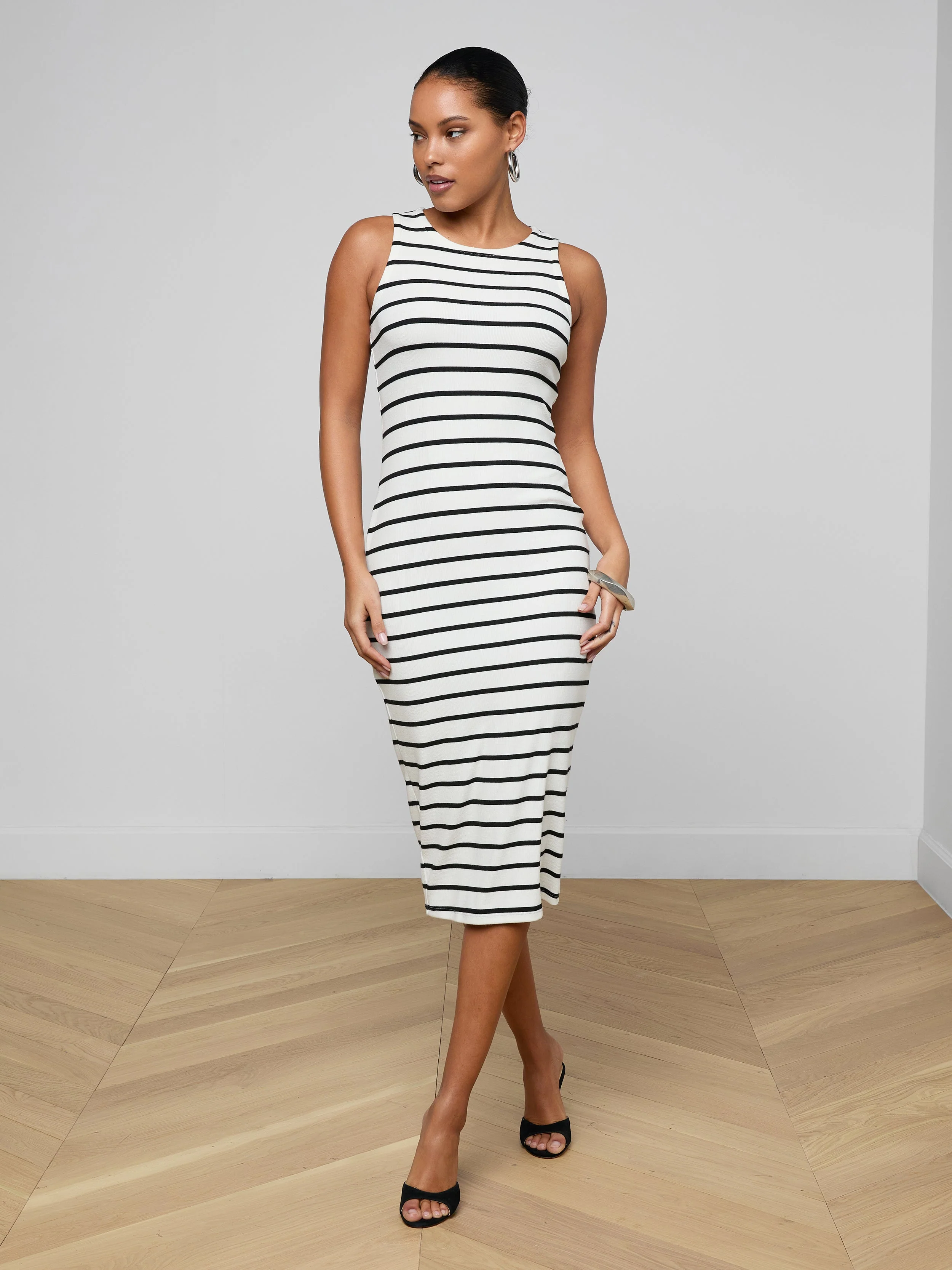 L'AGENCE - Nura Racerback Midi Dress - Image 2
