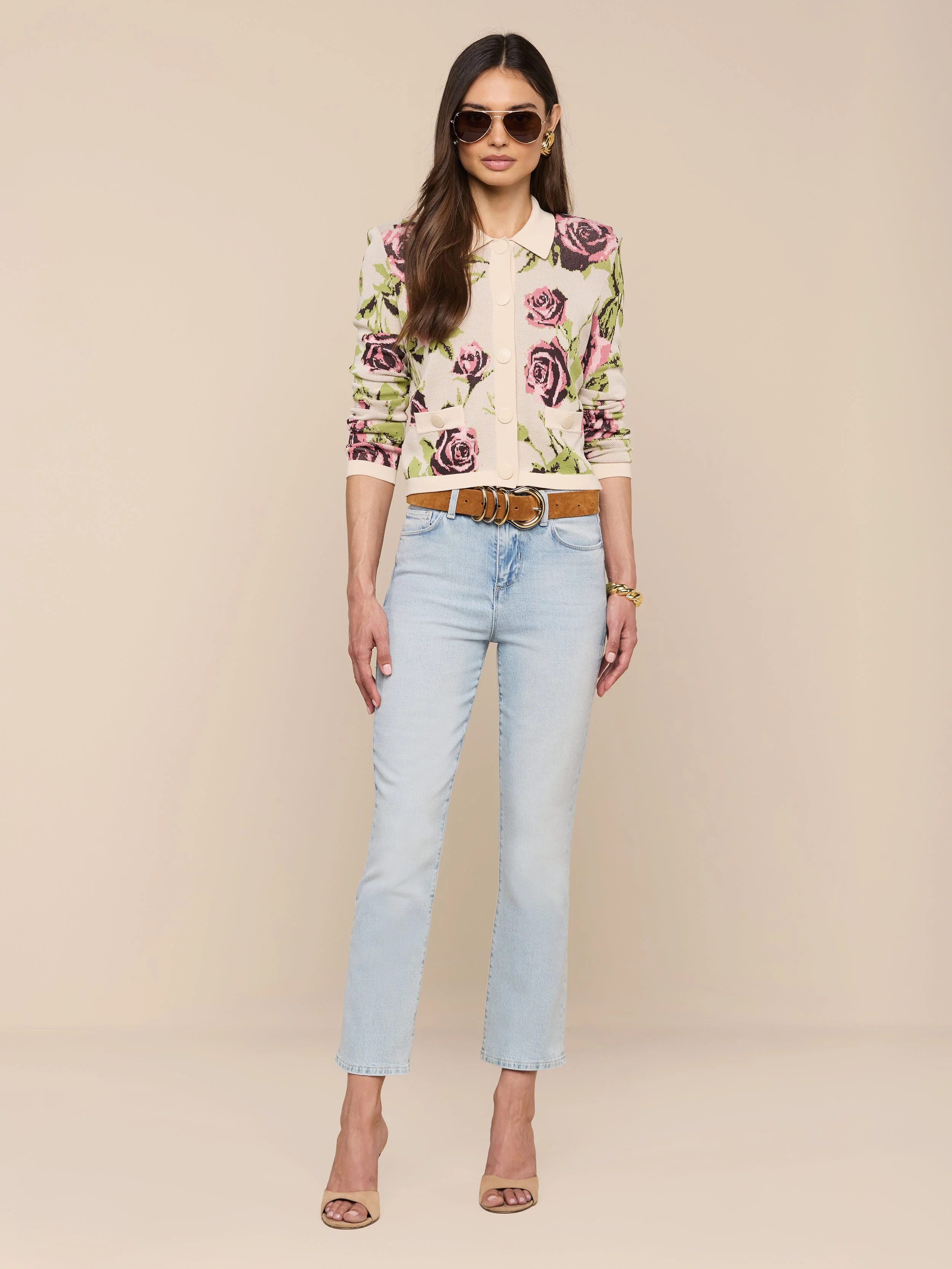 L'AGENCE - Osiris Jacquard Cardigan - Image 3