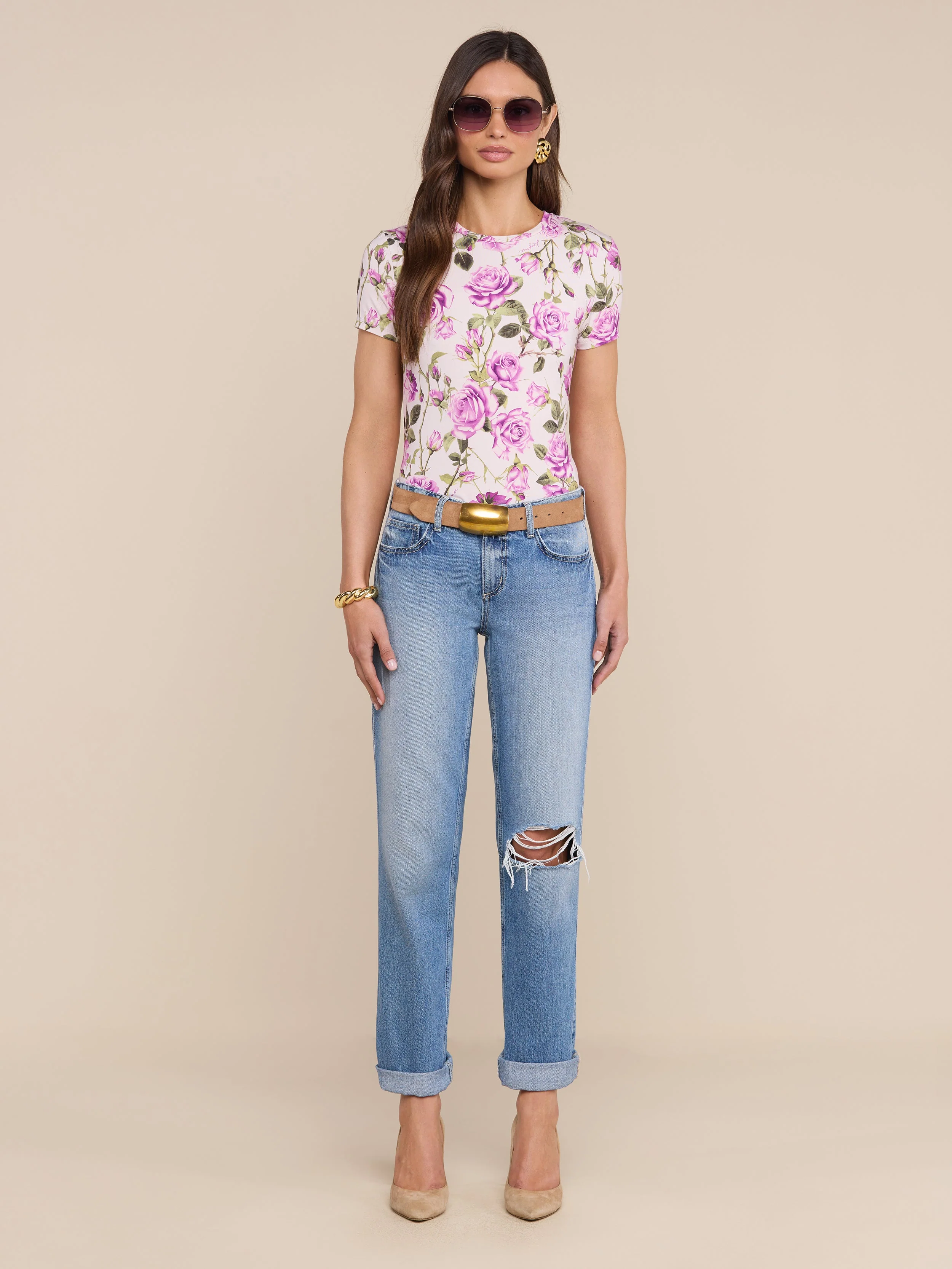 L'AGENCE - Ressi Fitted Tee - Image 4