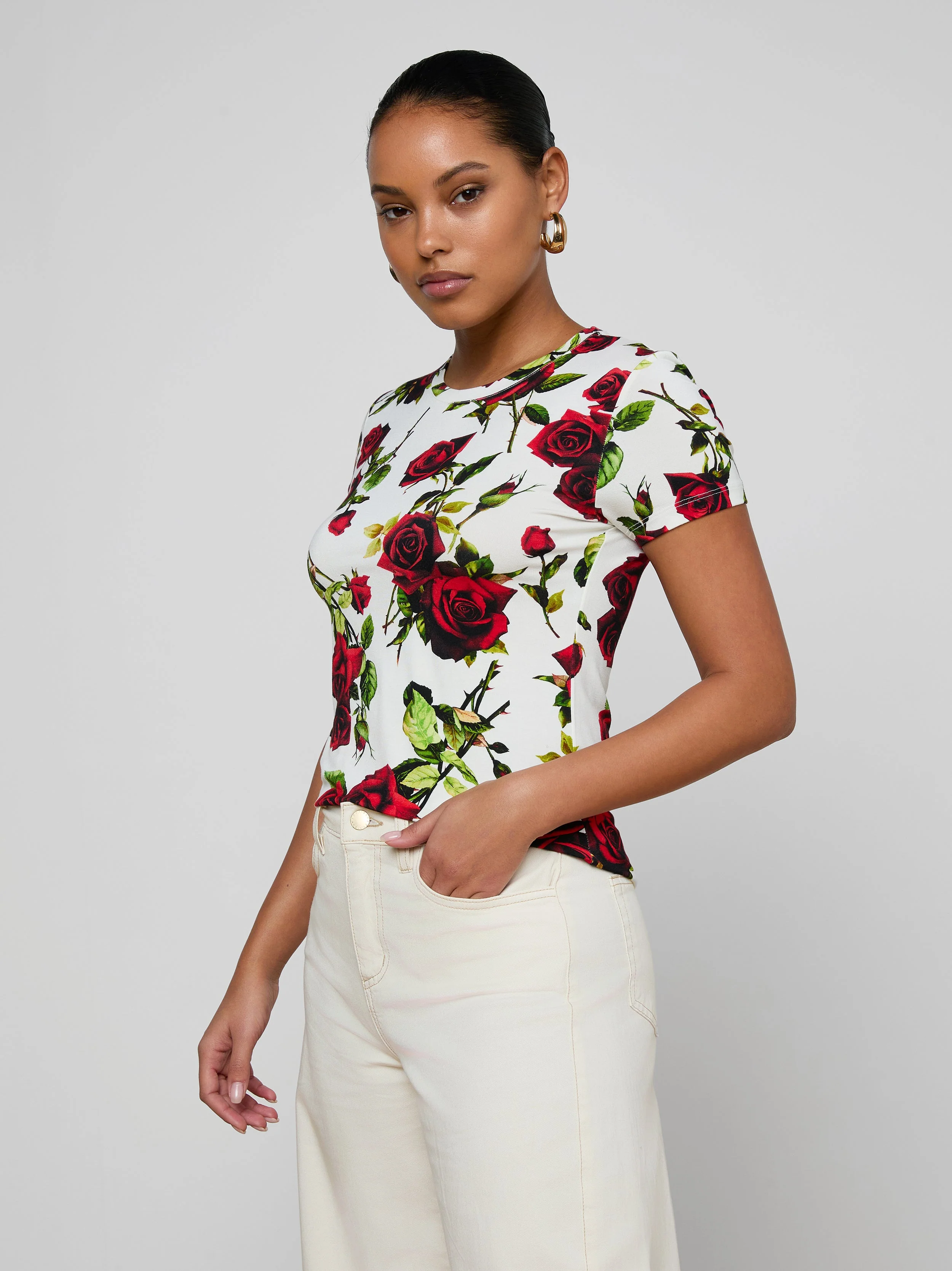 L'AGENCE - Ressi Fitted Tee - Image 3