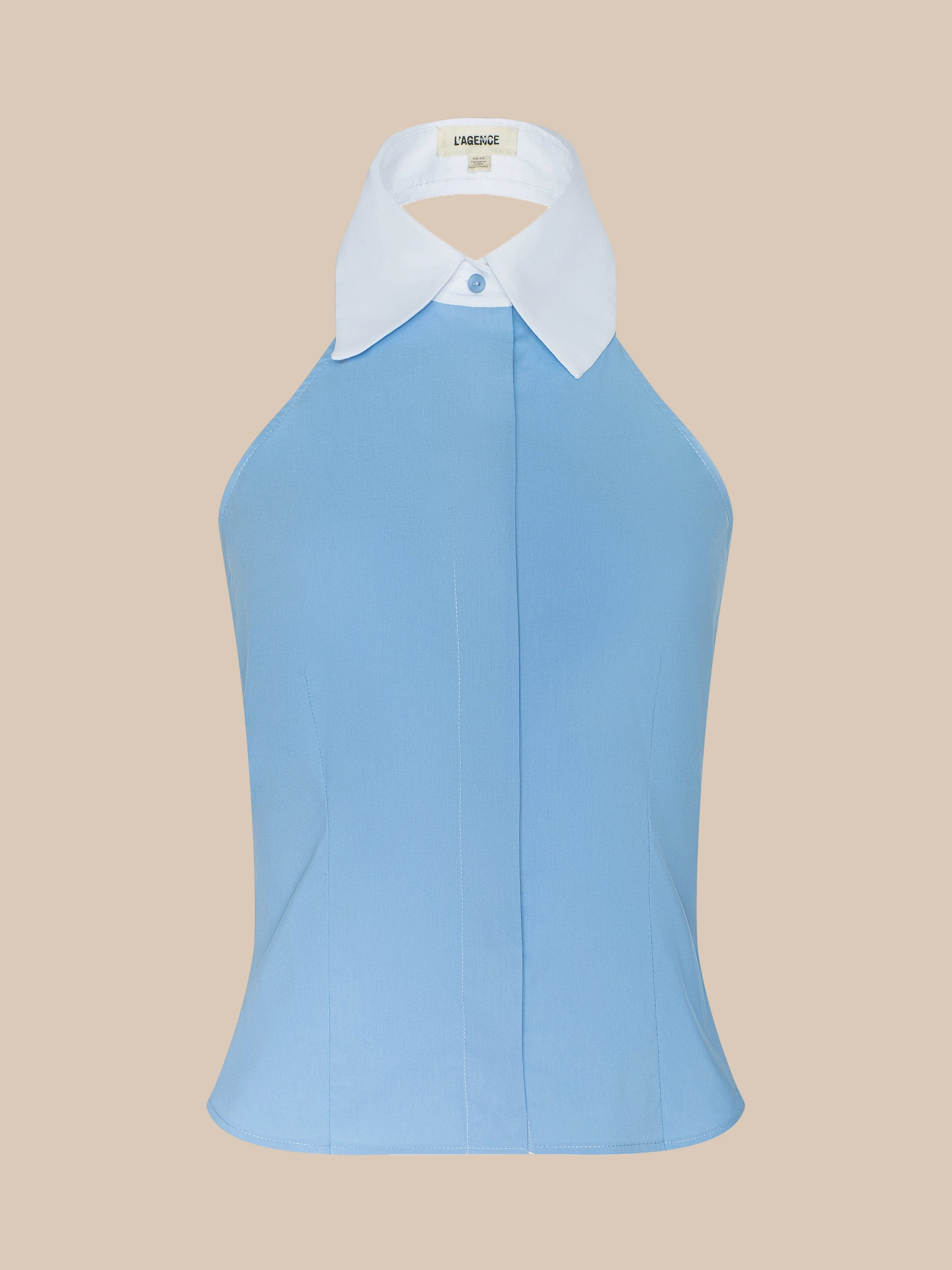 L'AGENCE - Rina Poplin Halter Top - Image 9