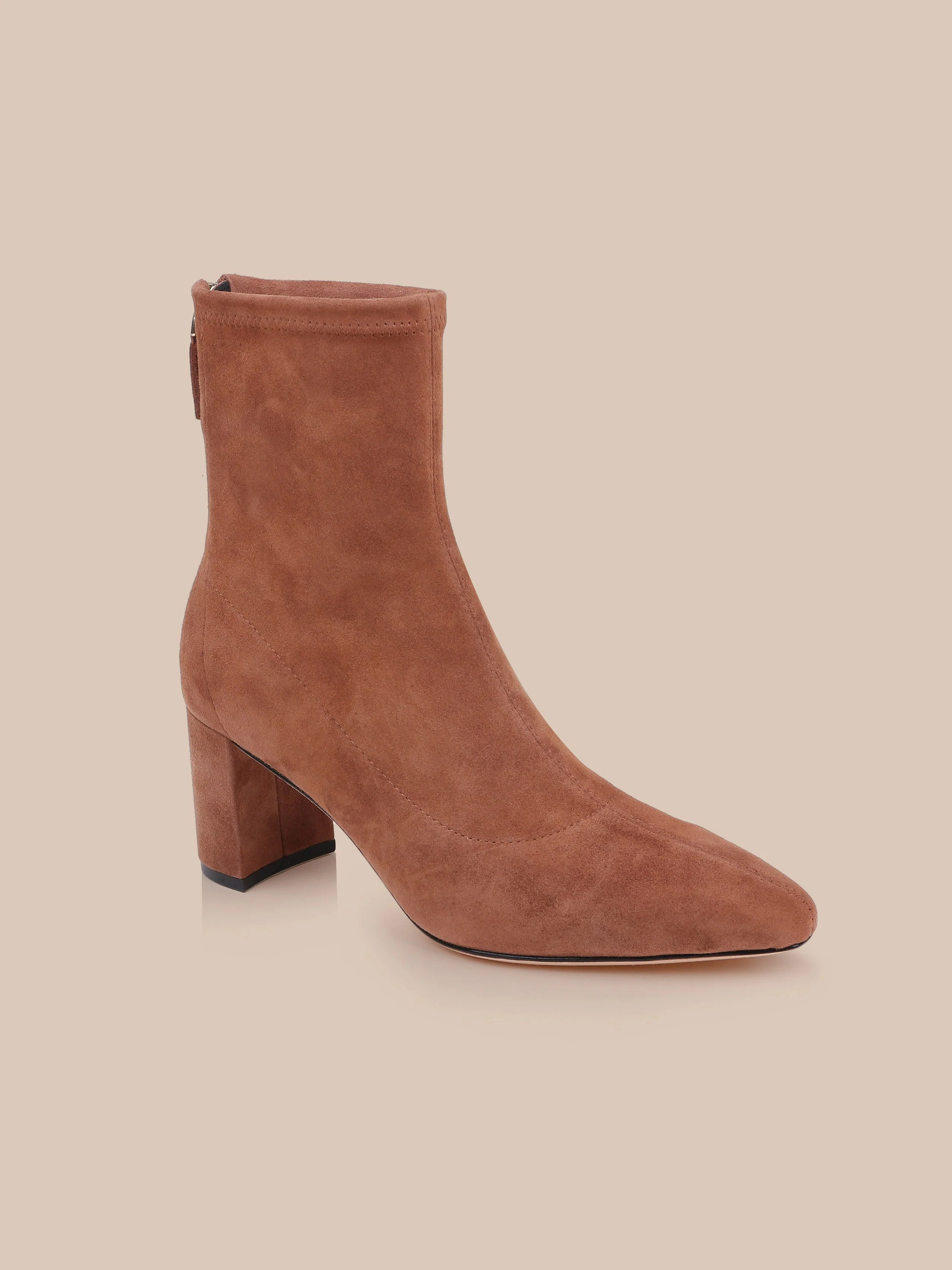 L'AGENCE - Salome Stretch Suede Boot - Image 2