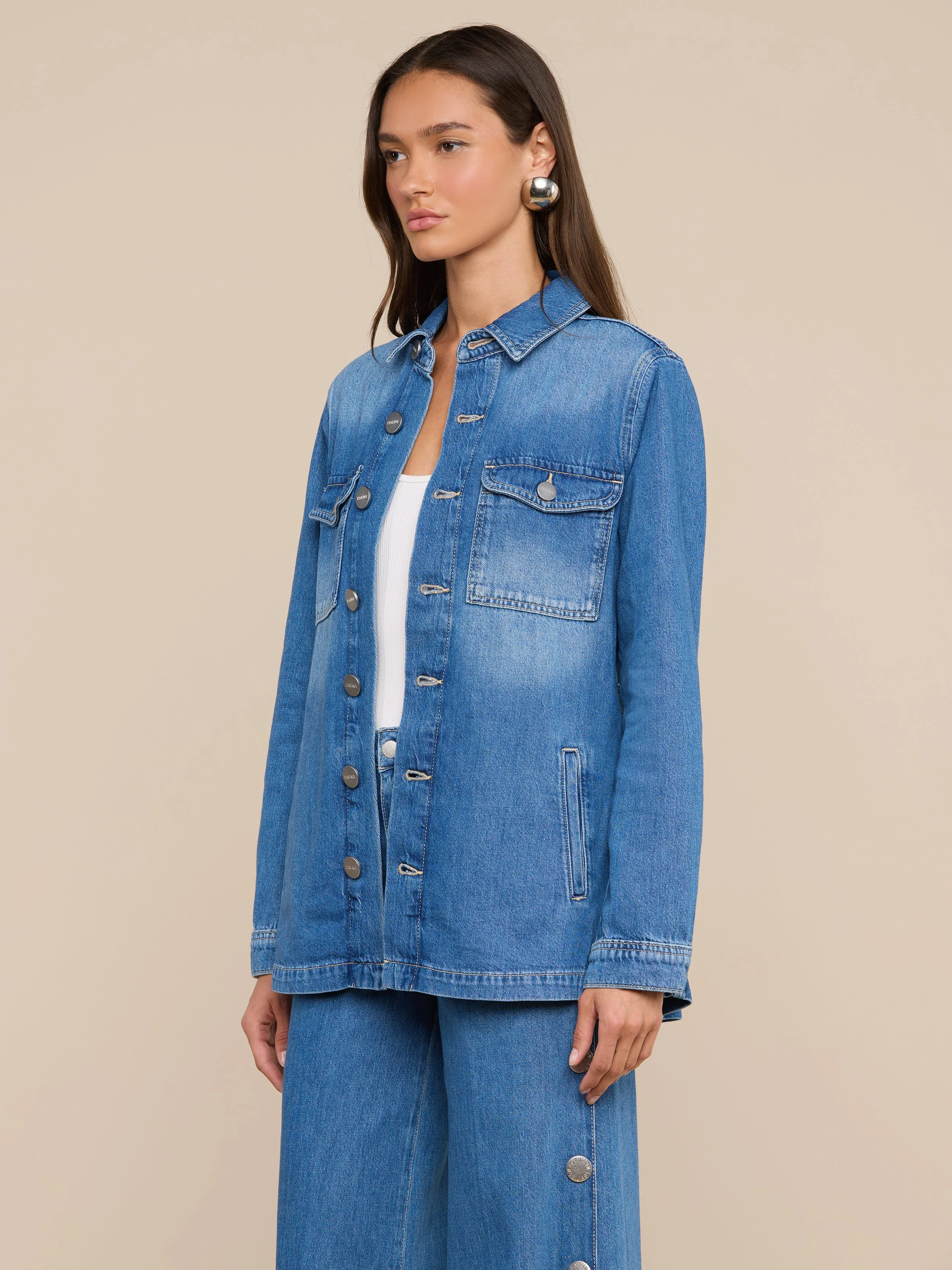 L'AGENCE - Samaya Jean Jacket - Image 4