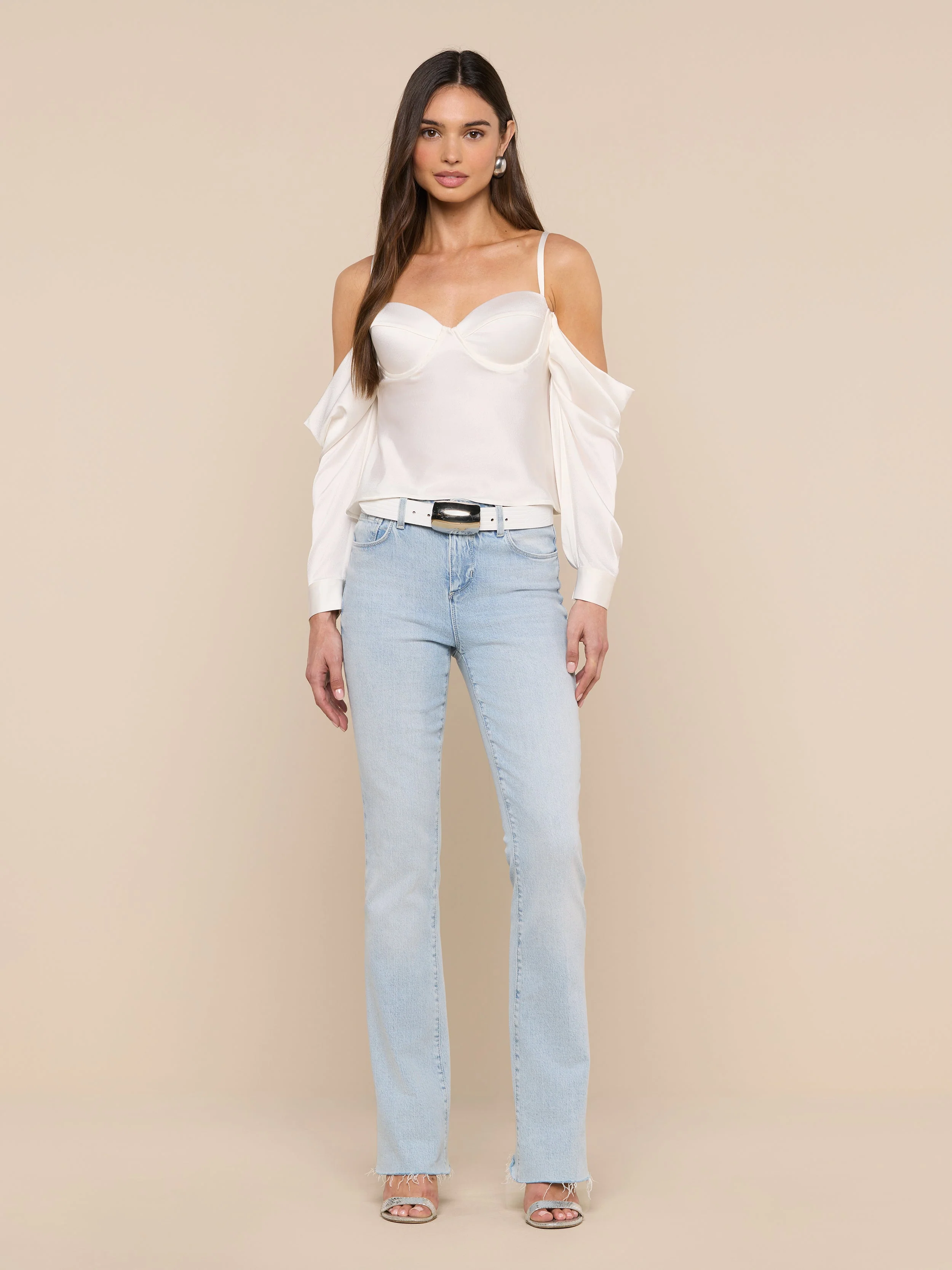L'AGENCE - Saya Satin Top - Image 3