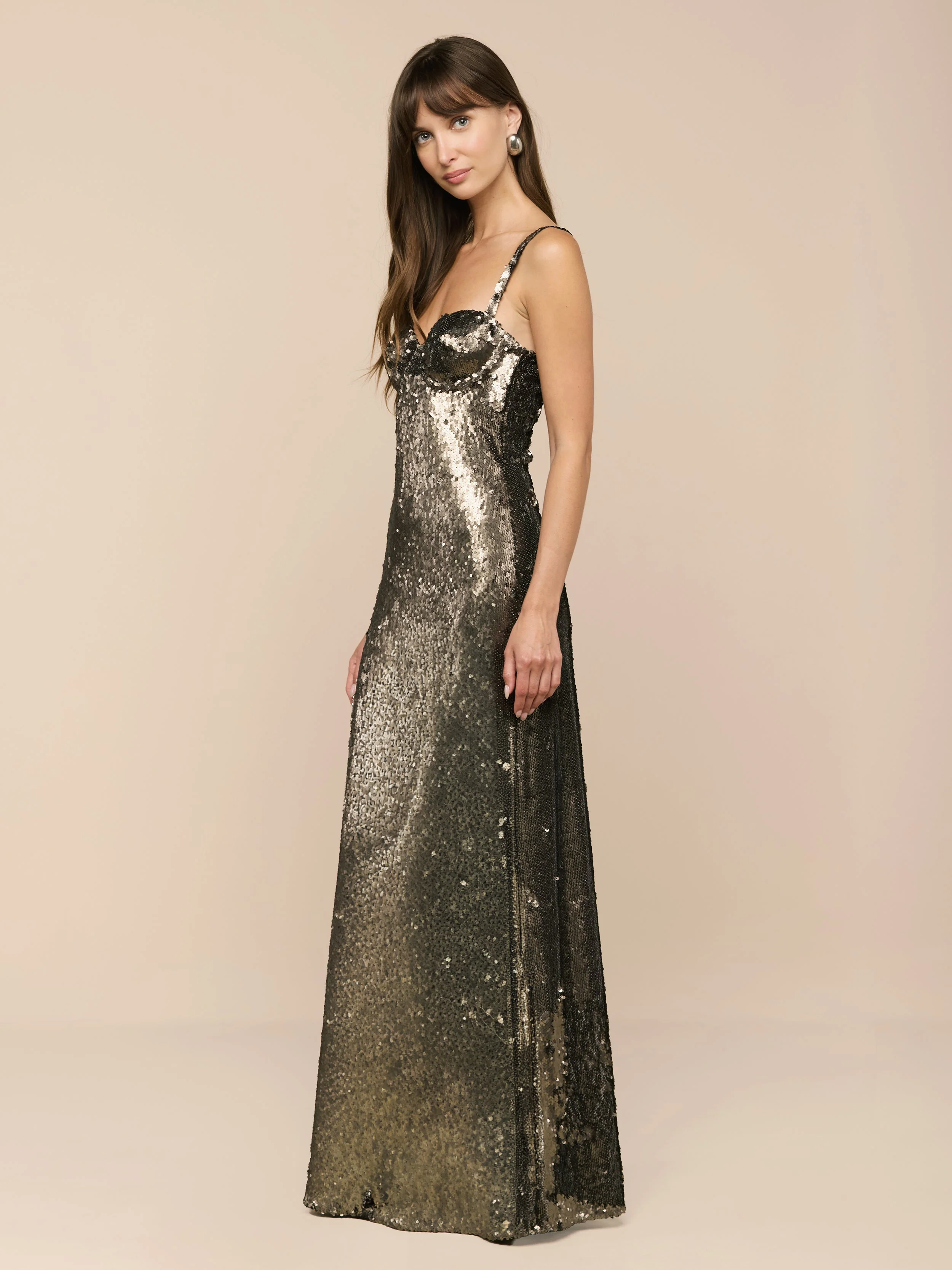 L'AGENCE - Sayla Sequin Gown - Image 3
