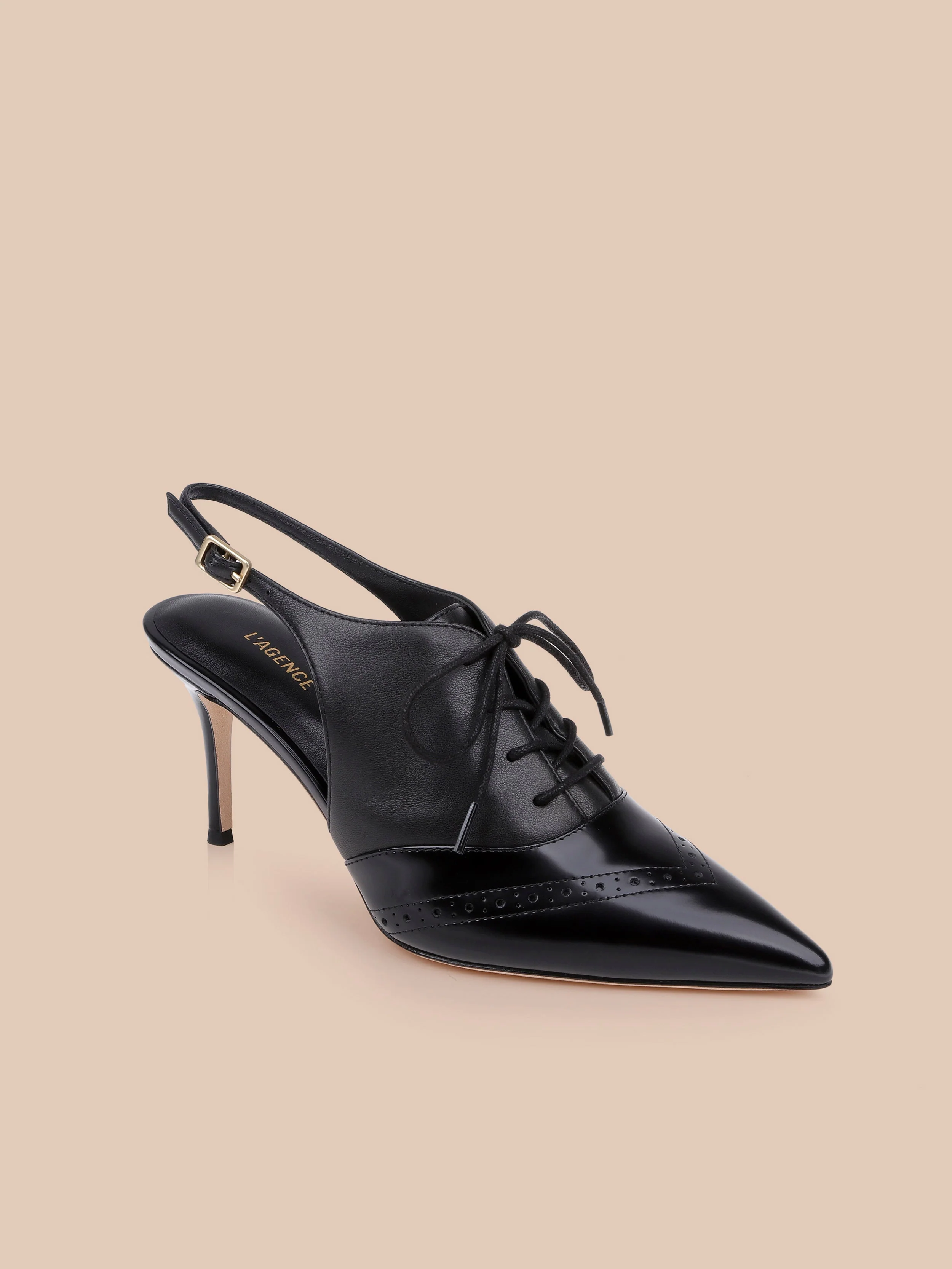L'AGENCE - Shreya Leather Slingback Pump - Image 2
