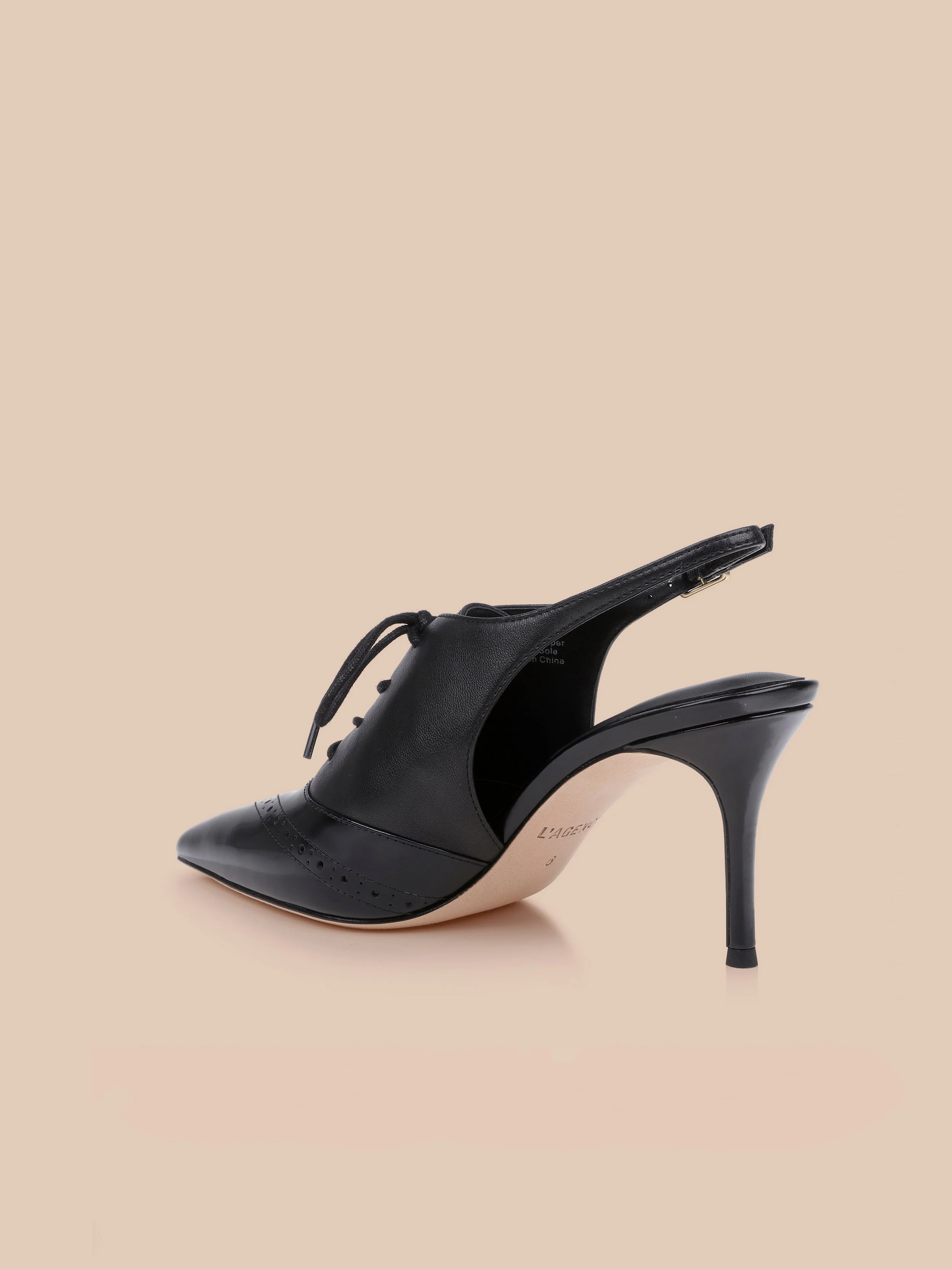 L'AGENCE - Shreya Leather Slingback Pump - Image 5