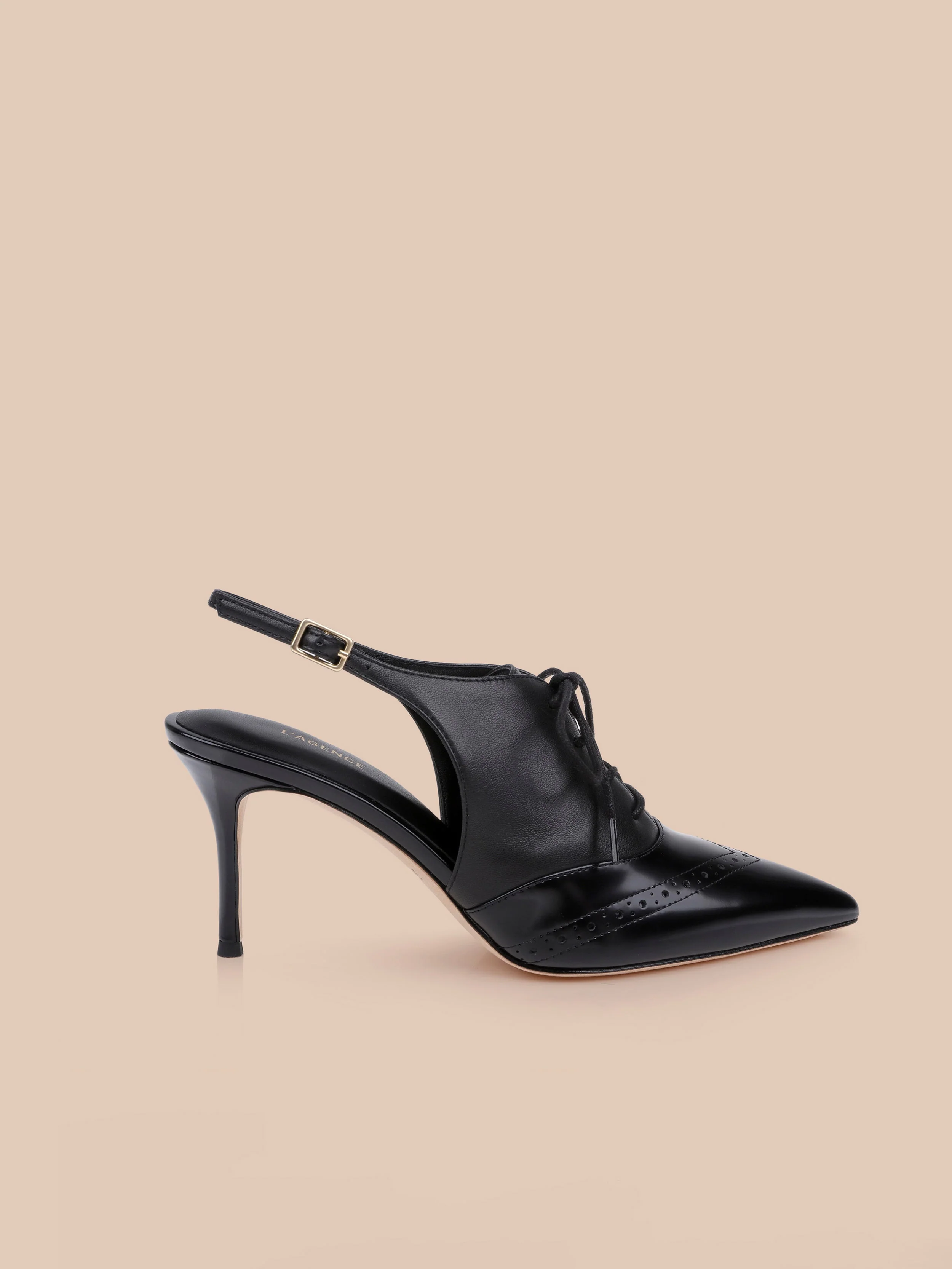 L'AGENCE - Shreya Leather Slingback Pump - Image 6